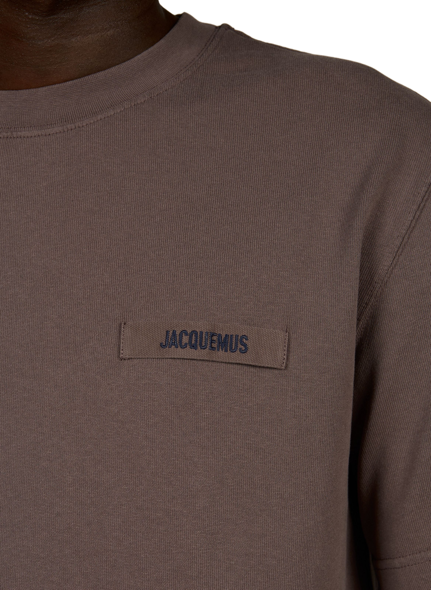 Camiseta recta de algodón JACQUEMUS Marrón
