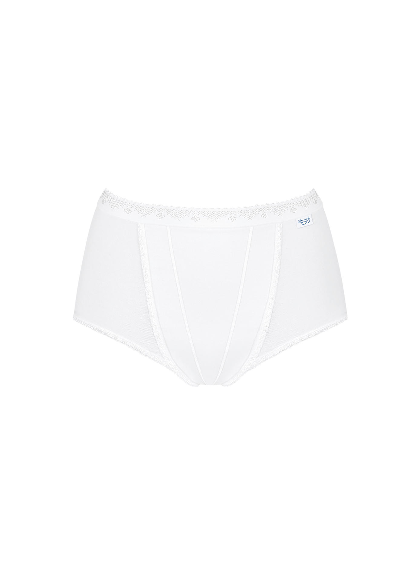 Hohe Taille Culotte aus Baumwollmischung SLOGGI Weiss