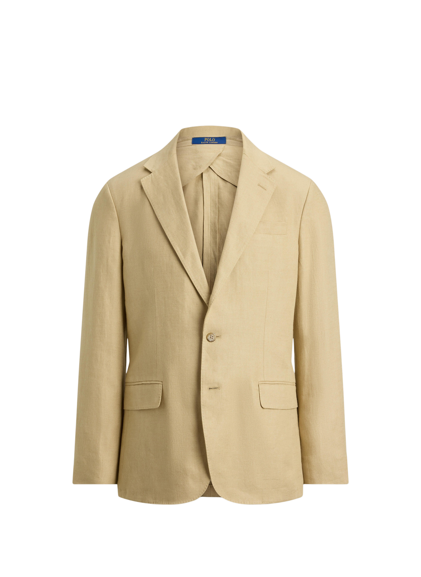 Blazer cintré en lin mélangé POLO RALPH LAUREN Beige
