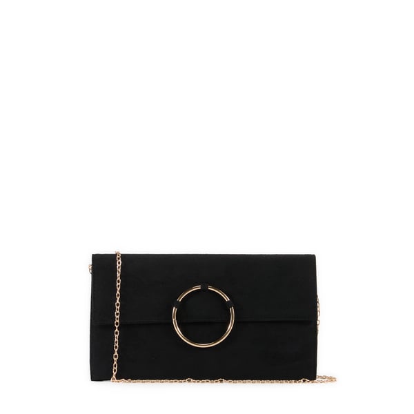 Pochette boucle aspect daim Pochette boucle aspect daim