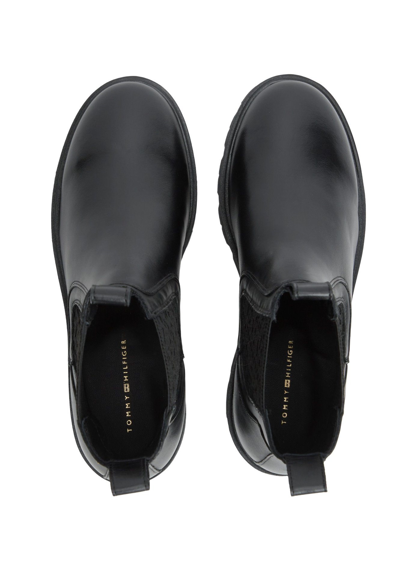 Leather Chelsea boots TOMMY HILFIGER Black