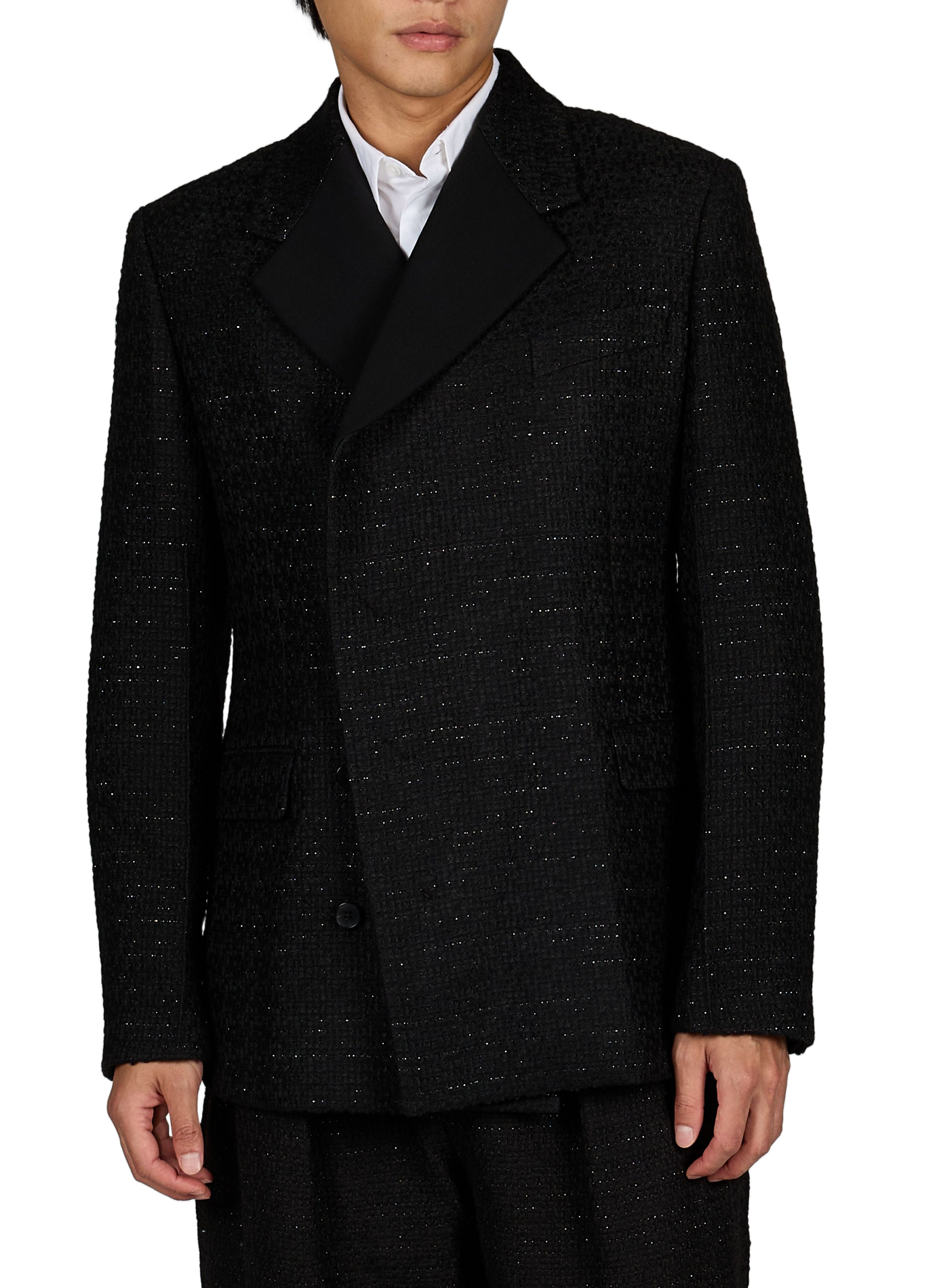 Strukturierter, gerader Blazer ENTIRE STUDIOS Schwarz