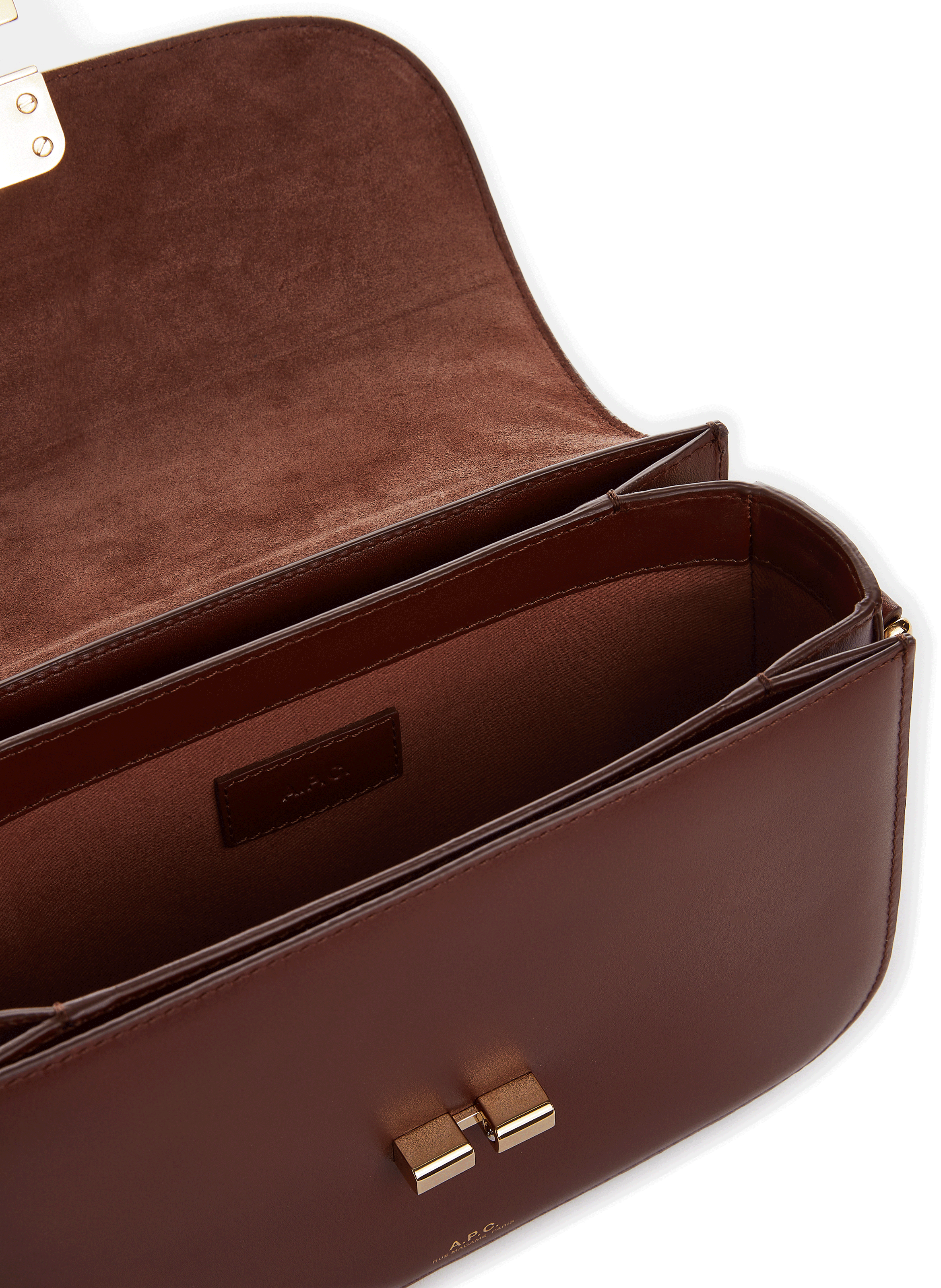 Grace small leather bag A.P.C. Brown