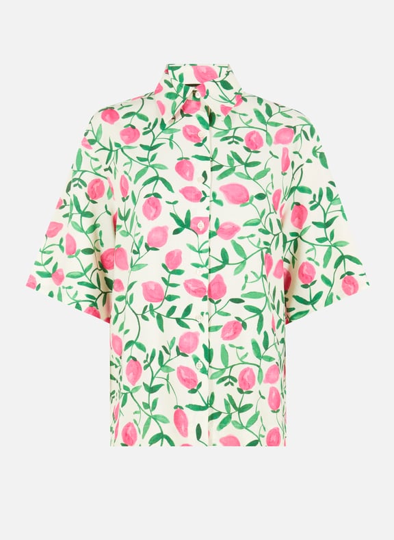 Cotton and linen printed shirt Multicolour by BENJAMIN BENMOYAL BENJAMIN BENMOYAL Cotton and linen printed shirt Multicolour