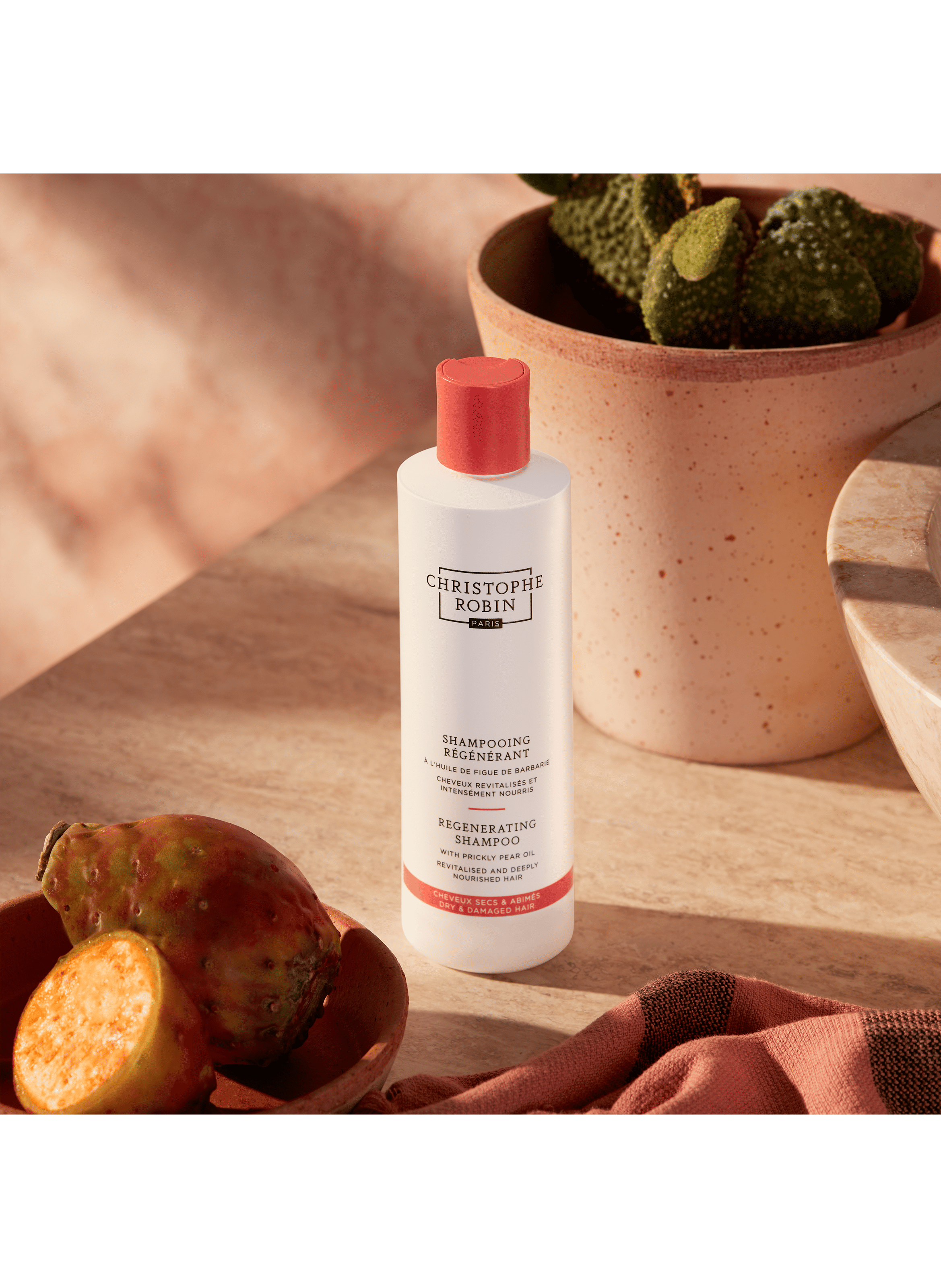 Shampooing régénérant à l'huile de figue de barbarie CHRISTOPHE ROBIN No color