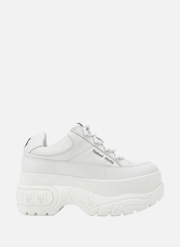 Baskets sporty Blanc by NAKED WOLFE NAKED WOLFE Baskets sporty Blanc