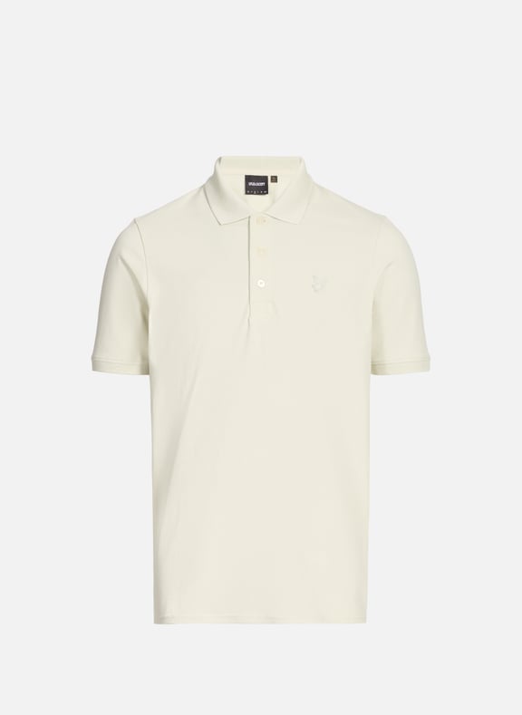 Polo shirt with logo Beige by LYLE & SCOTT LYLE & SCOTT Polo shirt with logo Beige