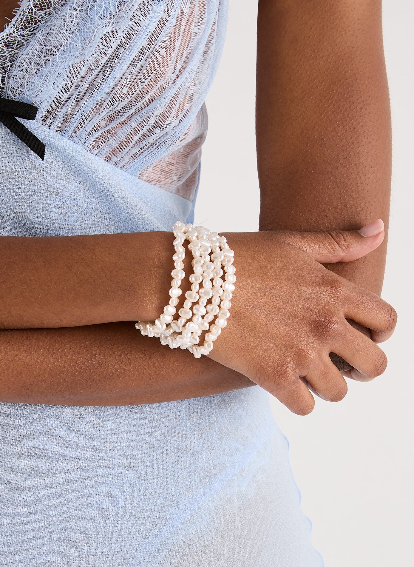 Bracelet multi-rangs  AU PRINTEMPS PARIS Blanc