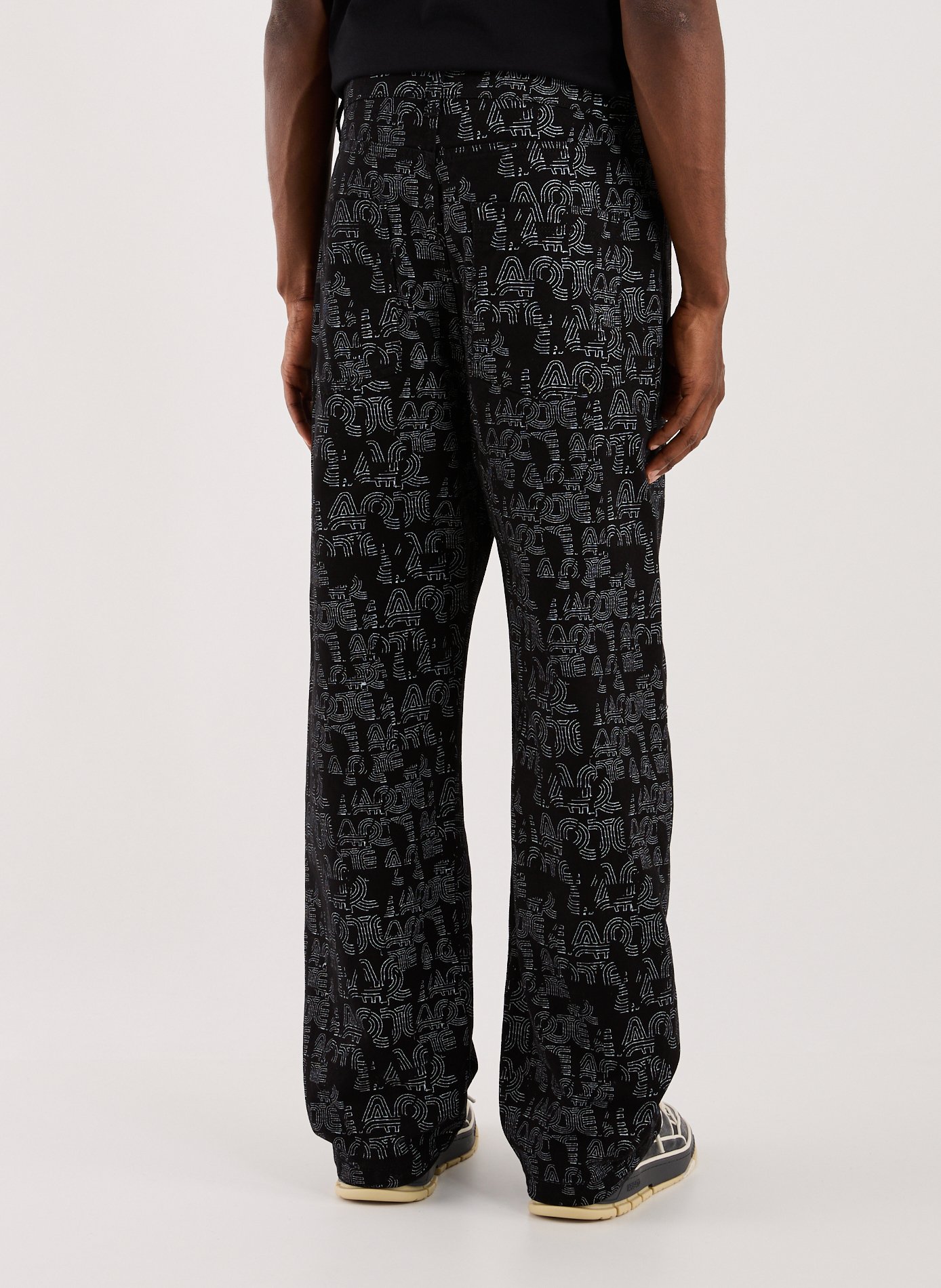 Printed trousers ARTE ANTWERP Black