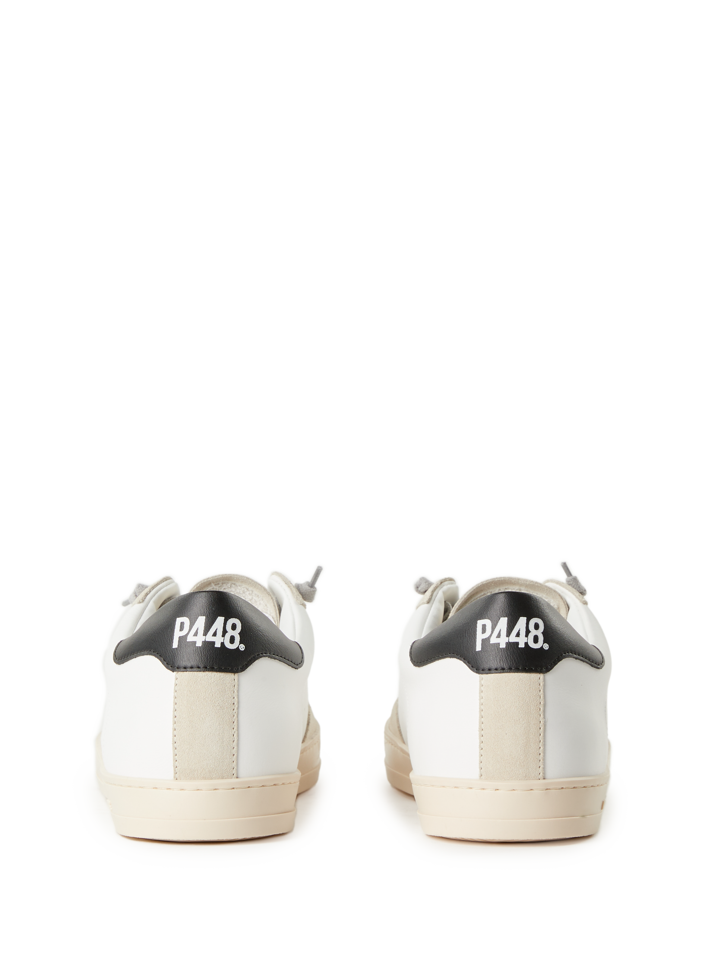 Bi-material sneakers P448 White