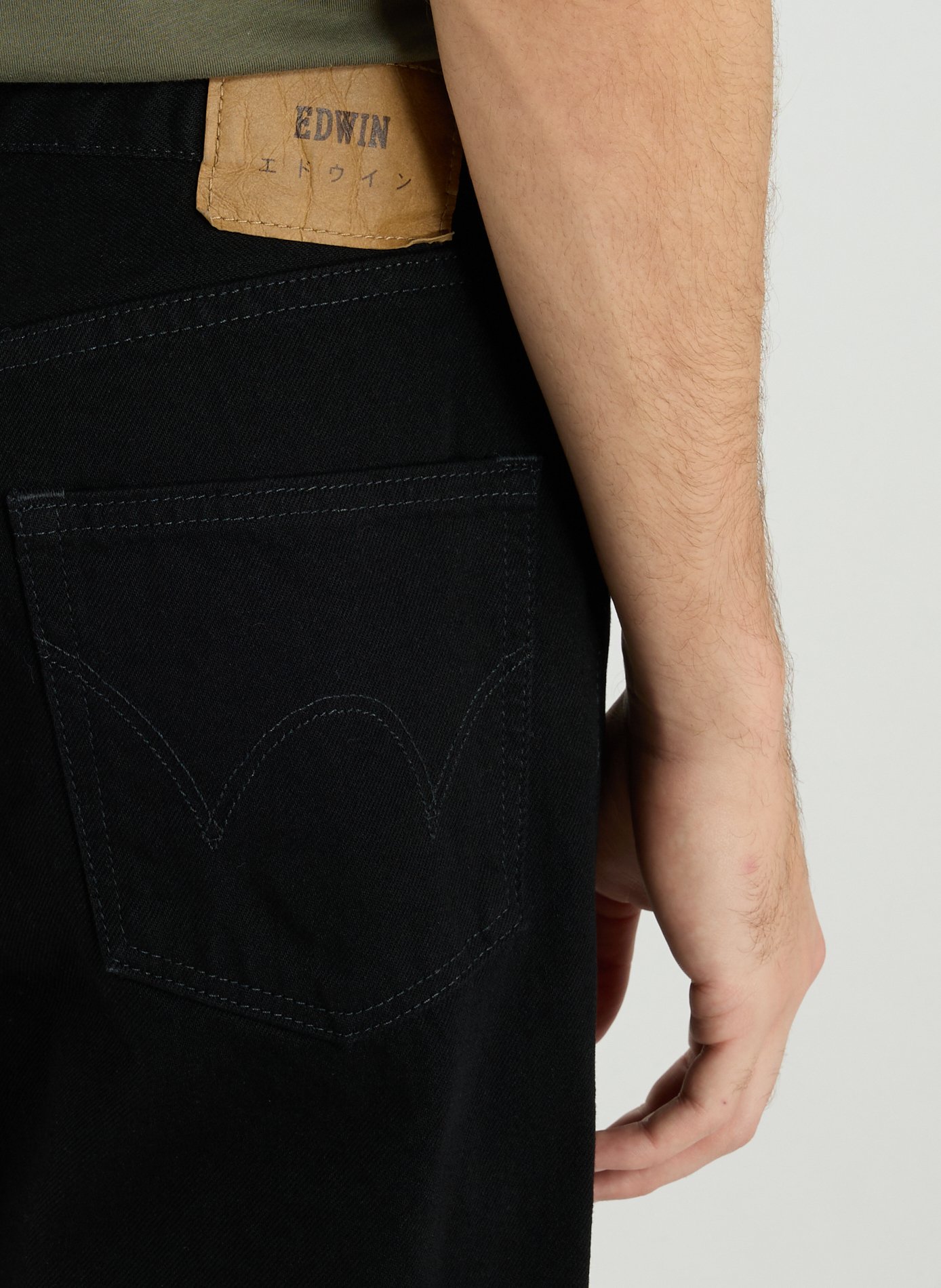 Five-pocket cotton jeans EDWIN Black