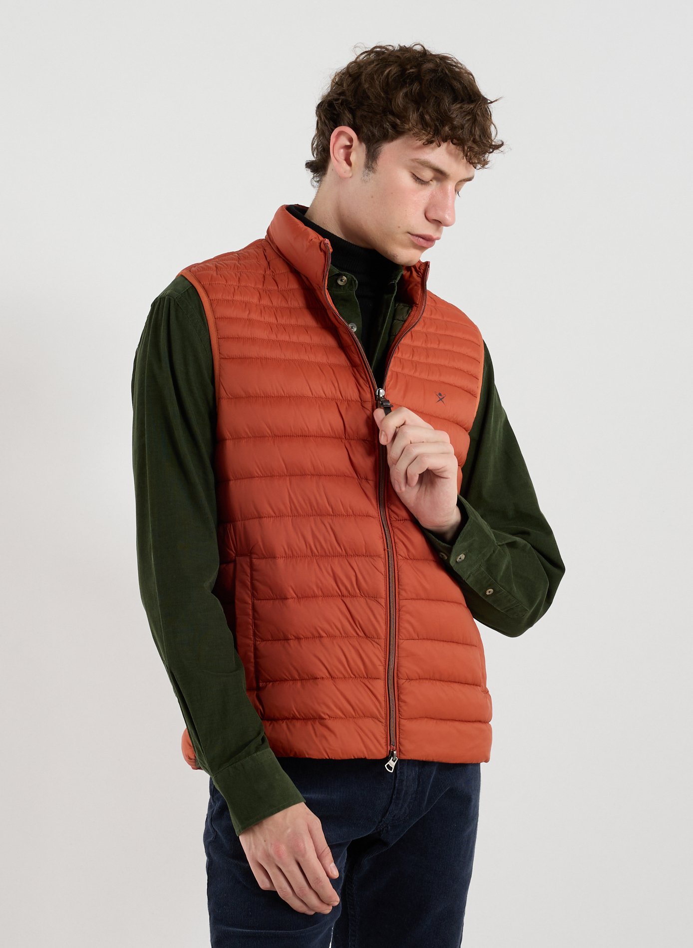 HACKETT Doudoune légère sans manches matelassée Beige