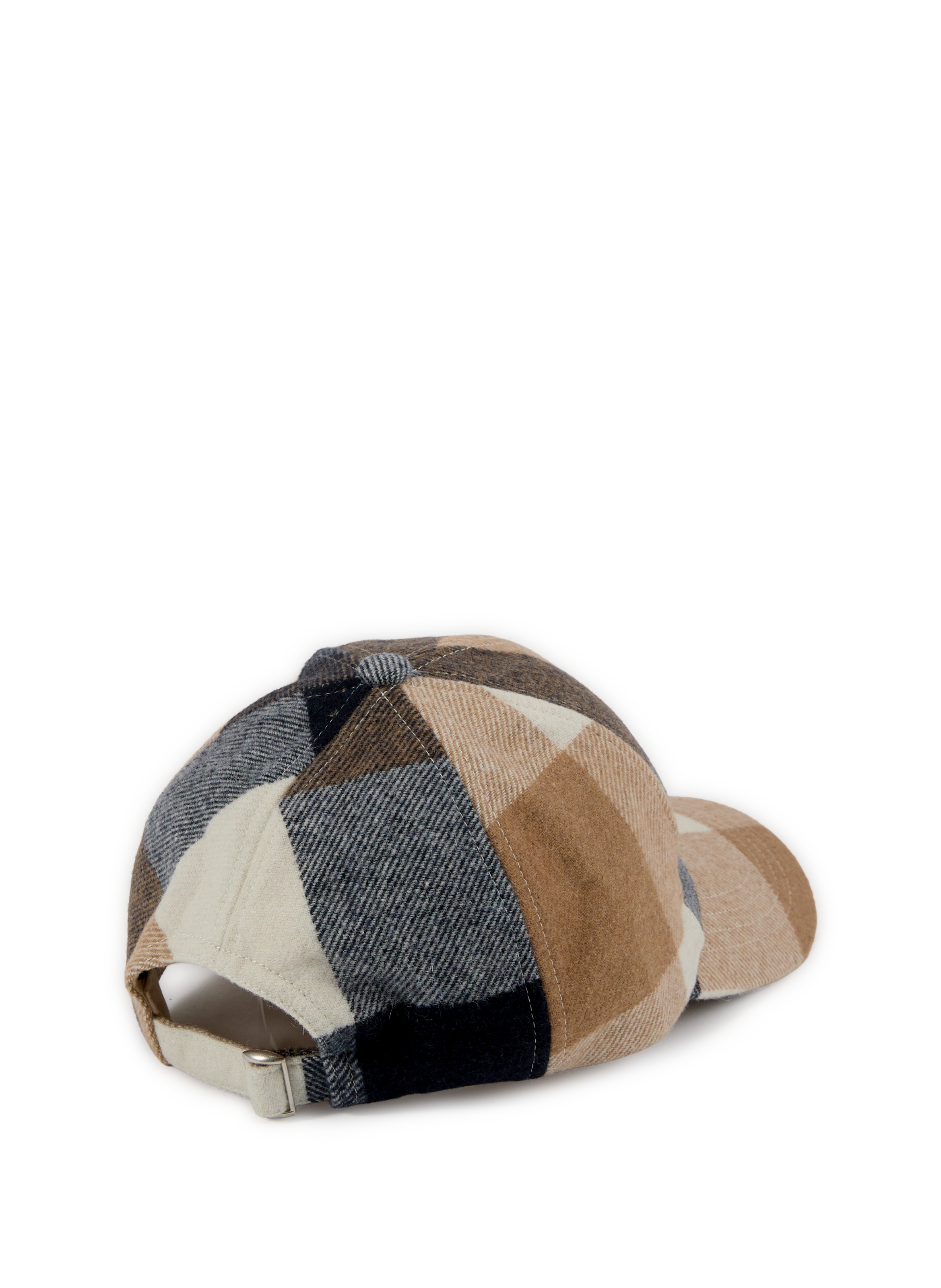 Checkered wool blend cap WOOLRICH Multicolour