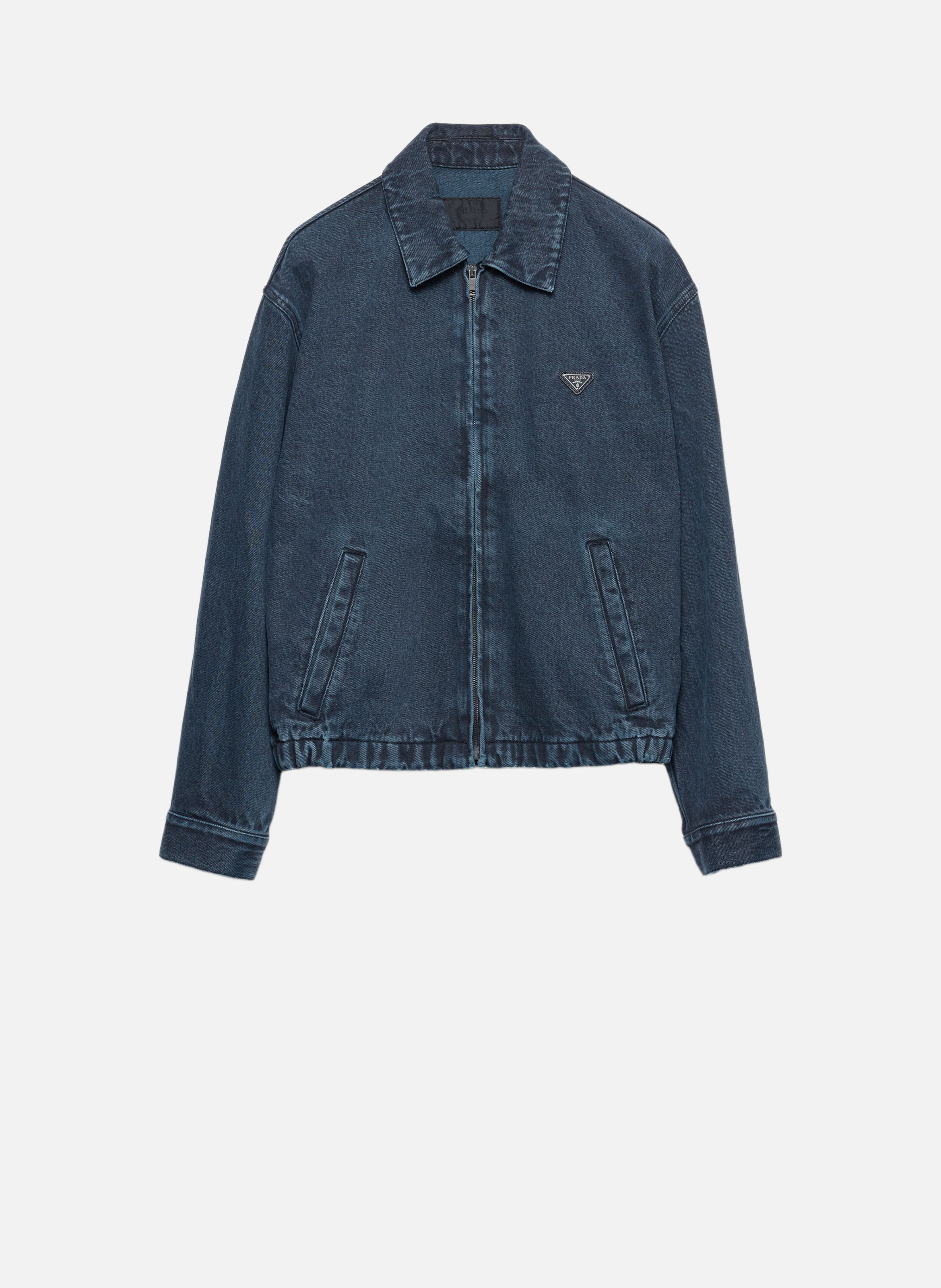Blouson en denim PRADA Noir