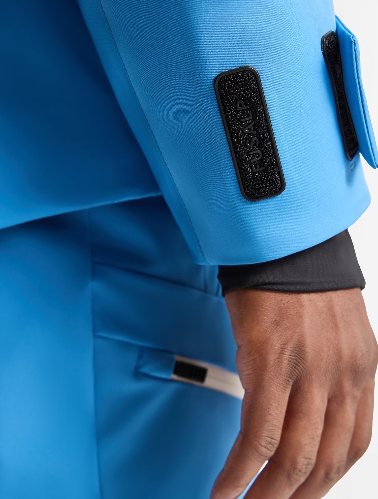 Veste de ski john col capuche coupe regular FUSALP Bleu