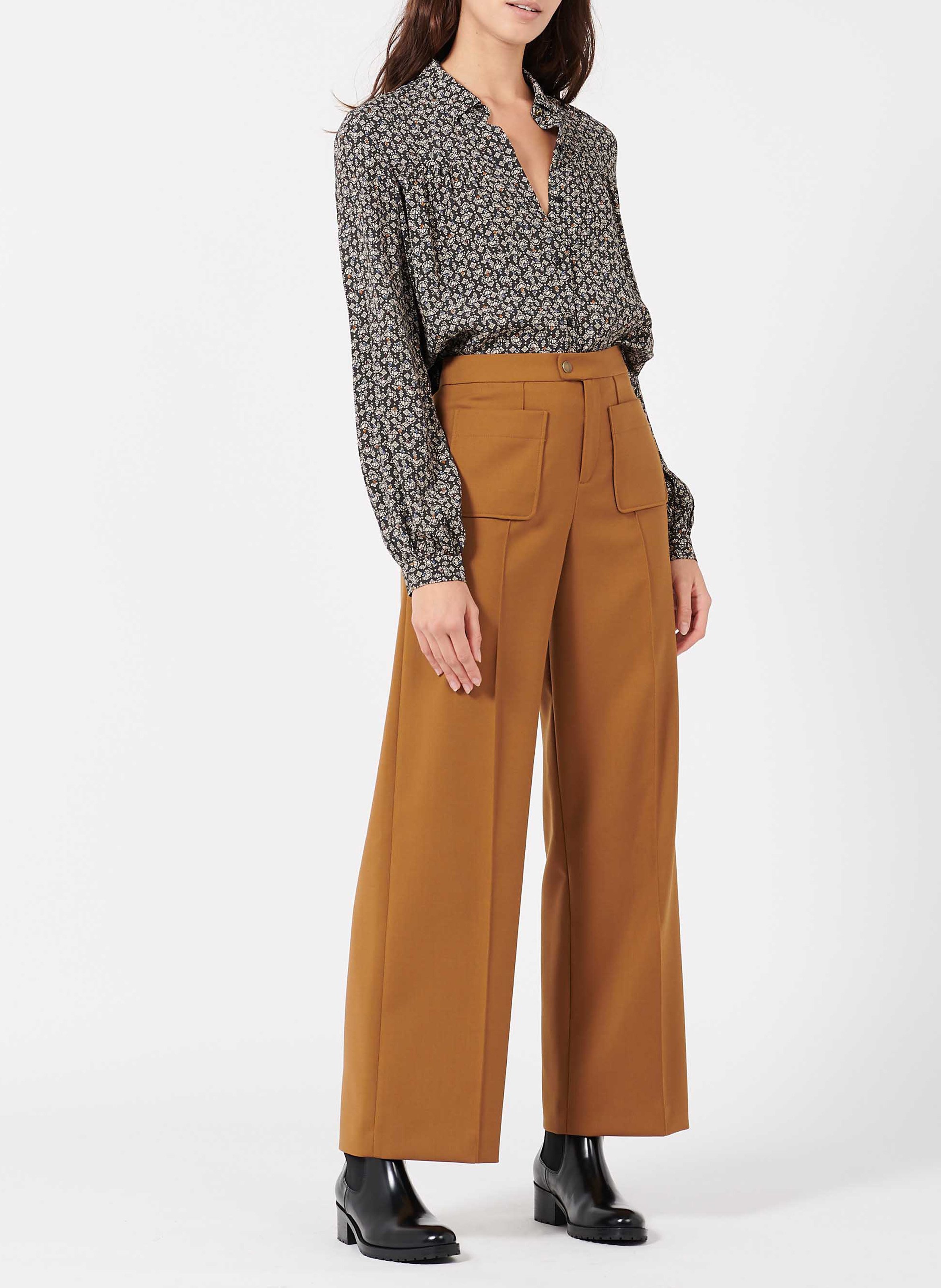 Pantalon large SOEUR Marron