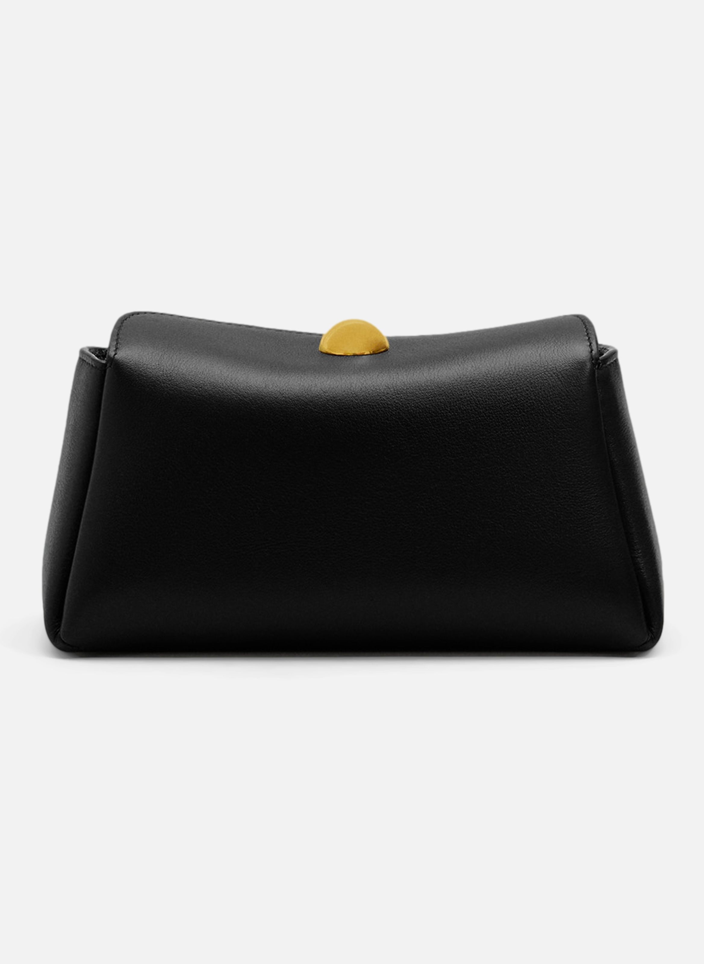 Mini sac carrousel unisexe en cuir de veau AMI PARIS Noir