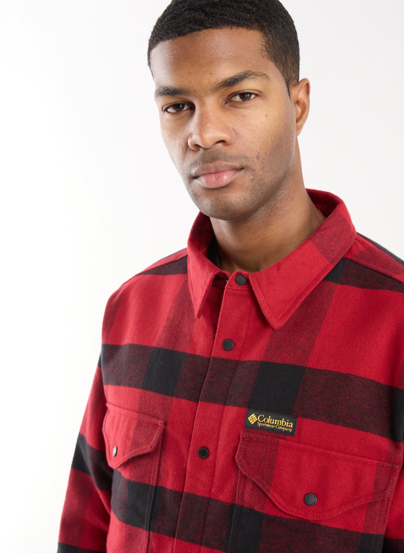 Chemise à carreaux COLUMBIA Rouge