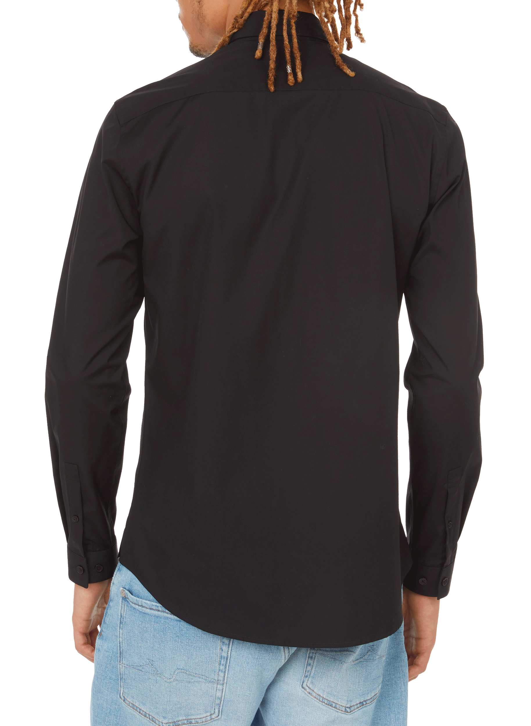 Cotton poplin shirt AU PRINTEMPS PARIS Black