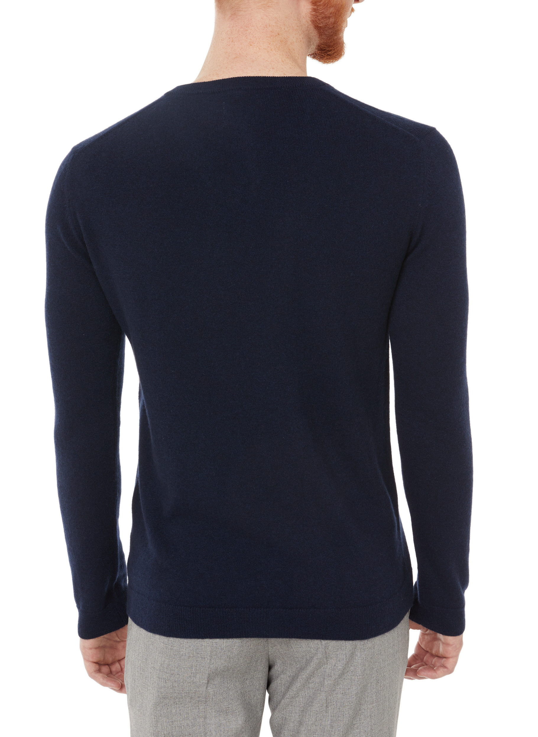 Pull col V en cachemire AU PRINTEMPS PARIS Bleu