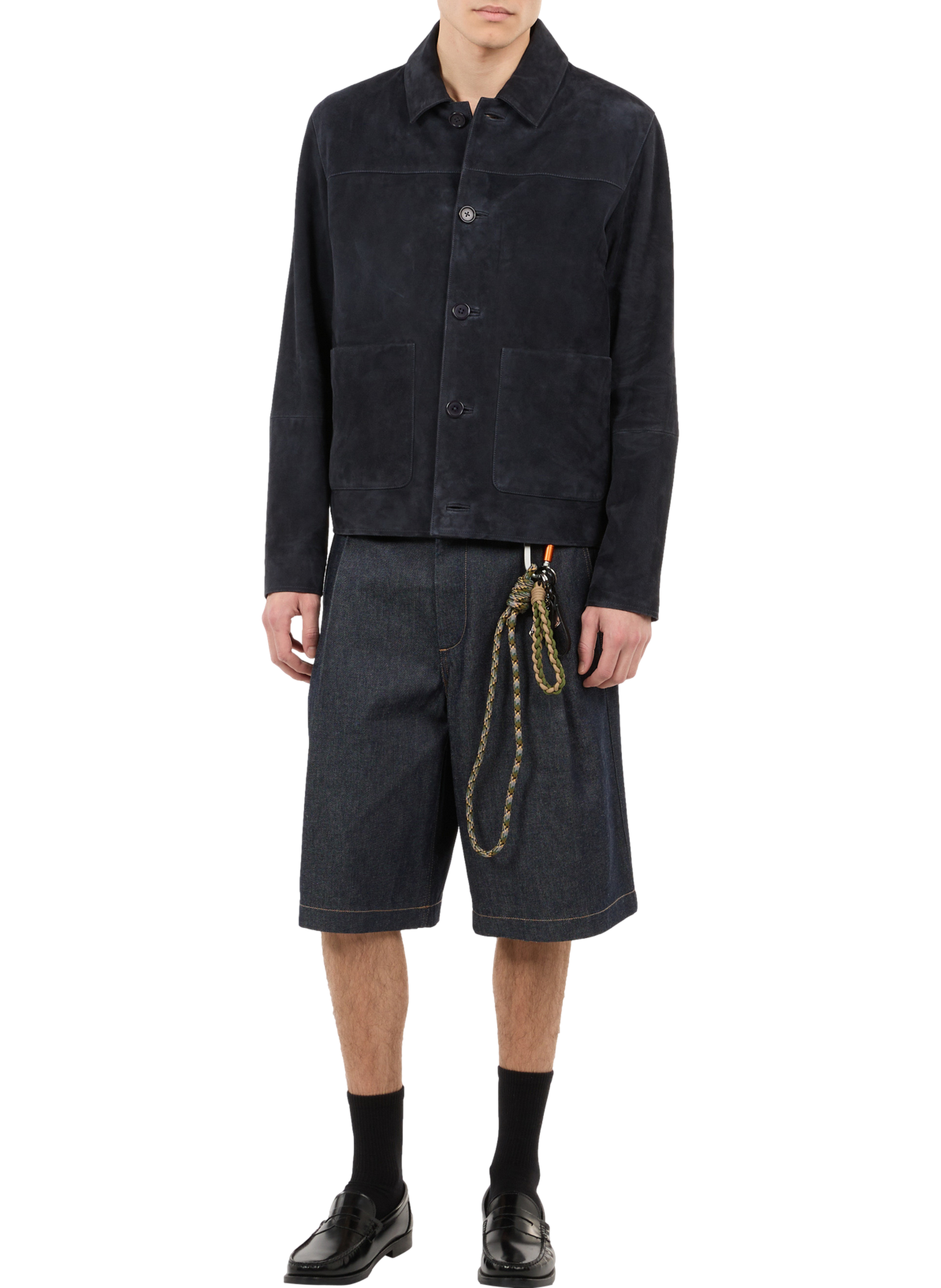 Suede jacket SAISON 1865 Blue