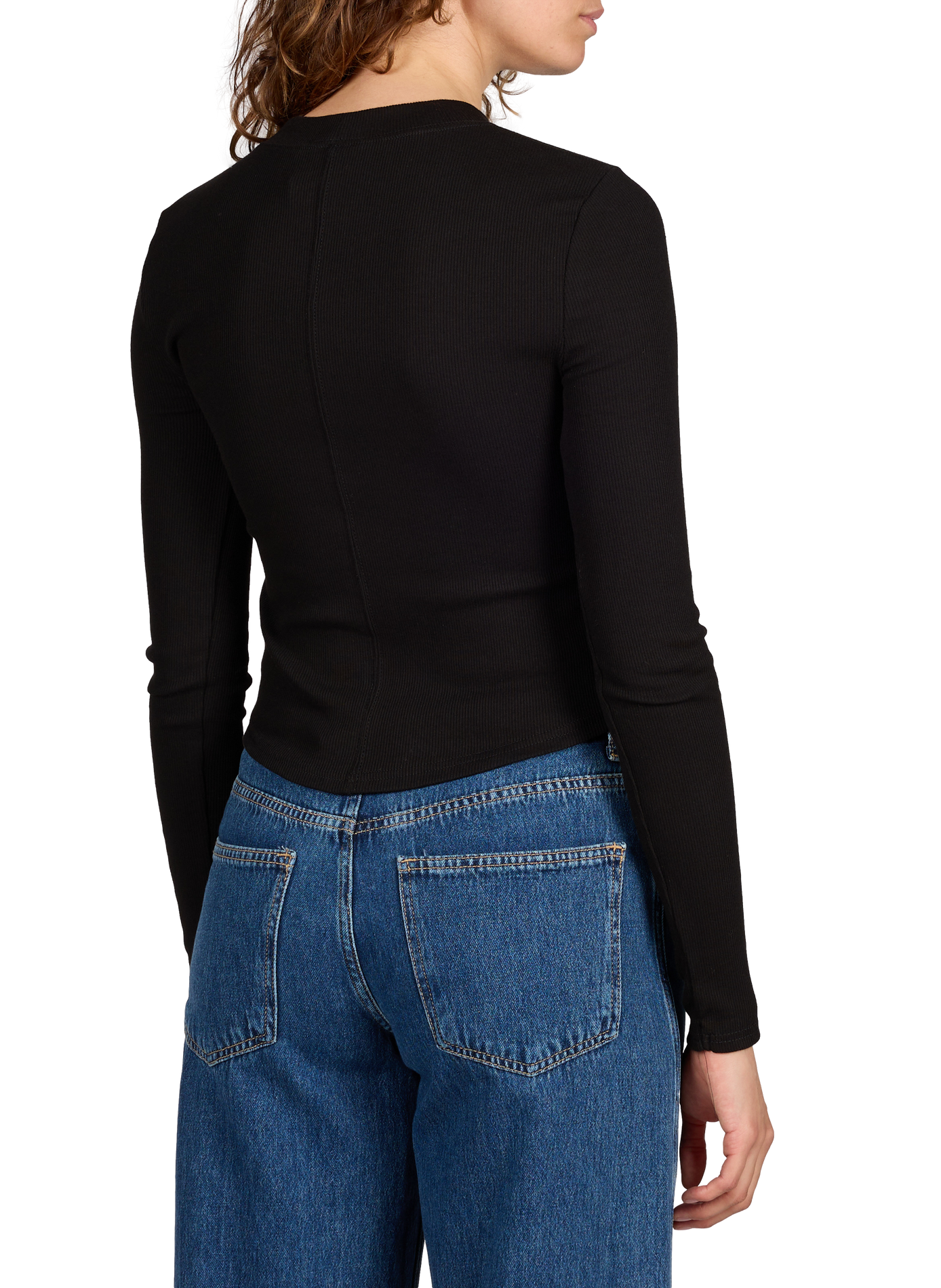 Top in cotton TOPSHOP Black