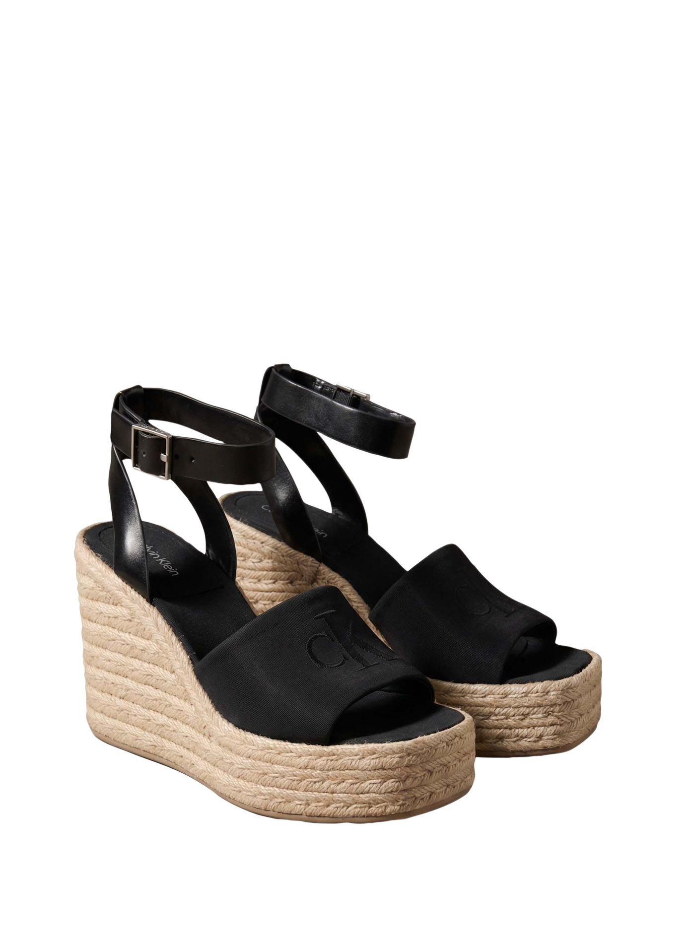 Hohe Keil-Espadrilles CALVIN KLEIN Schwarz