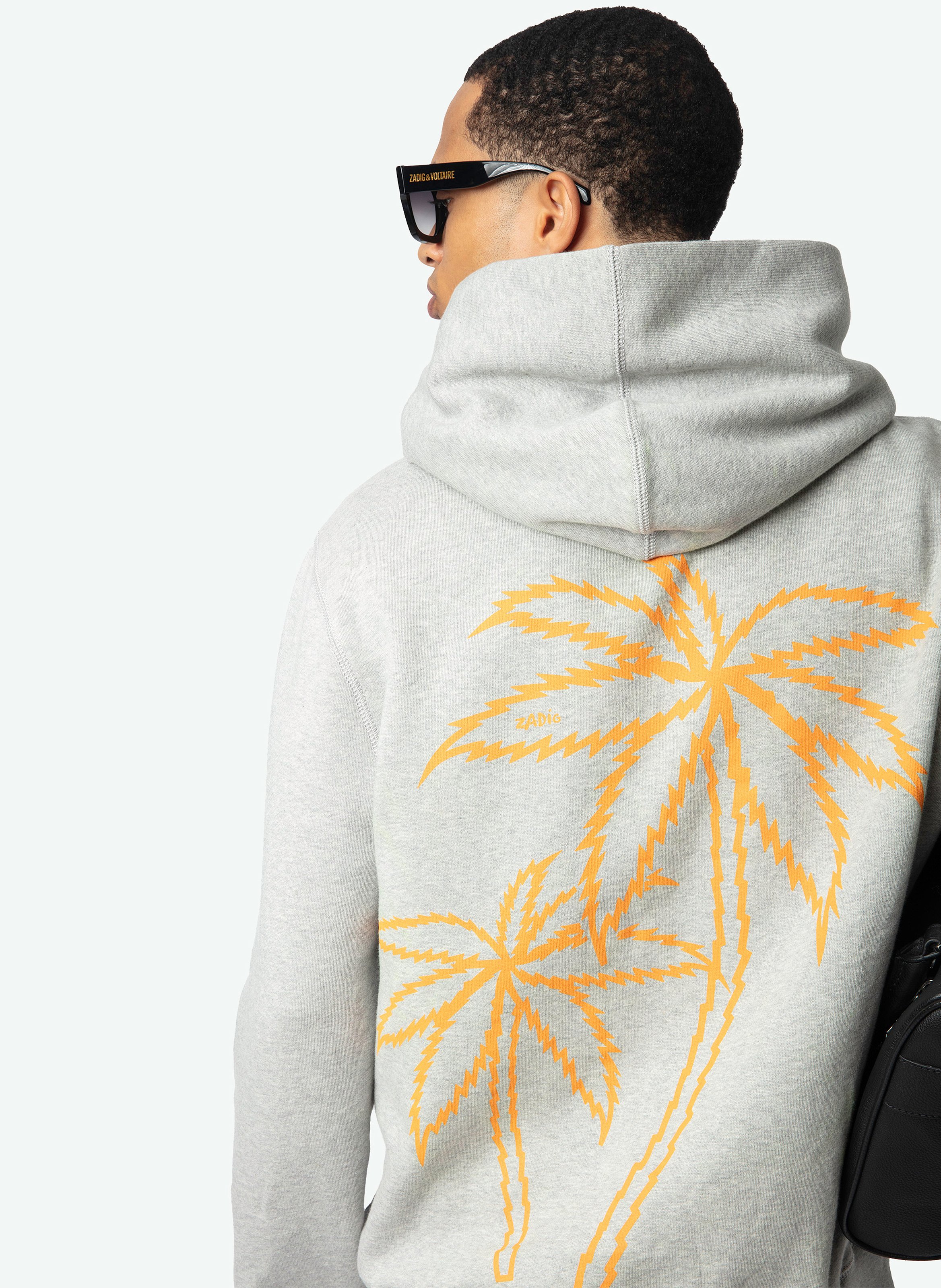 Gerader Kapuzenpullover aus Baumwolle Sanchi ZADIG&VOLTAIRE Grau