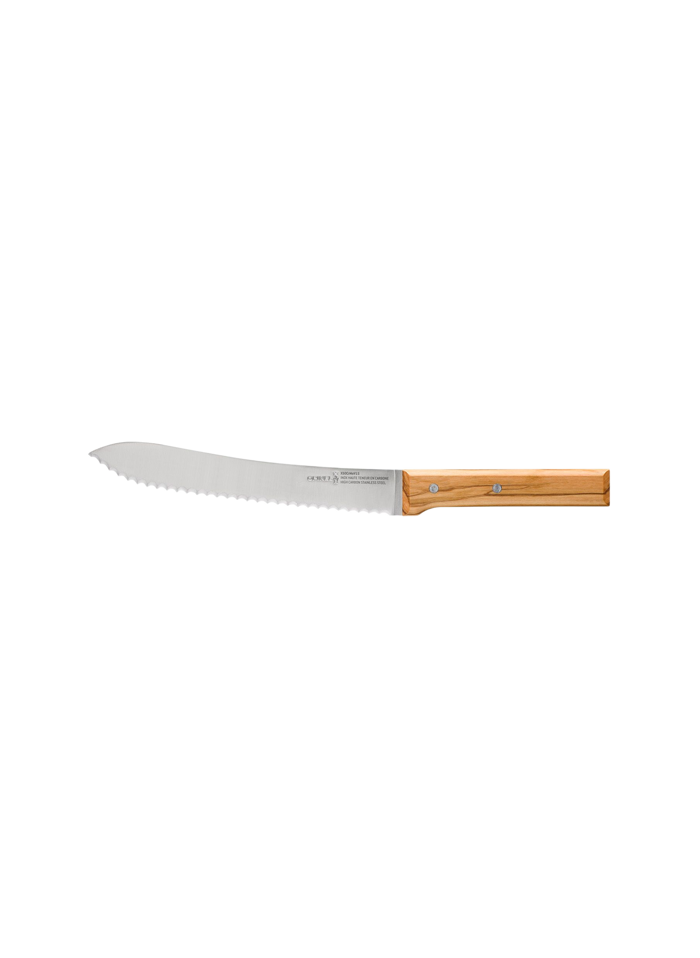 Couteau à pain en acier inoxydable OPINEL Marron