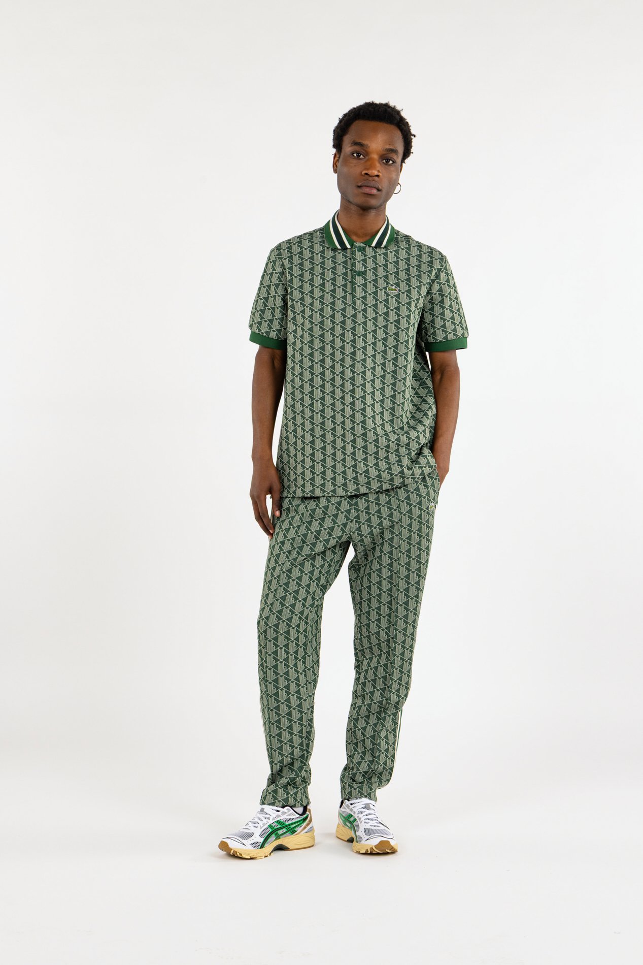 Polo the blend monograme LACOSTE Vert