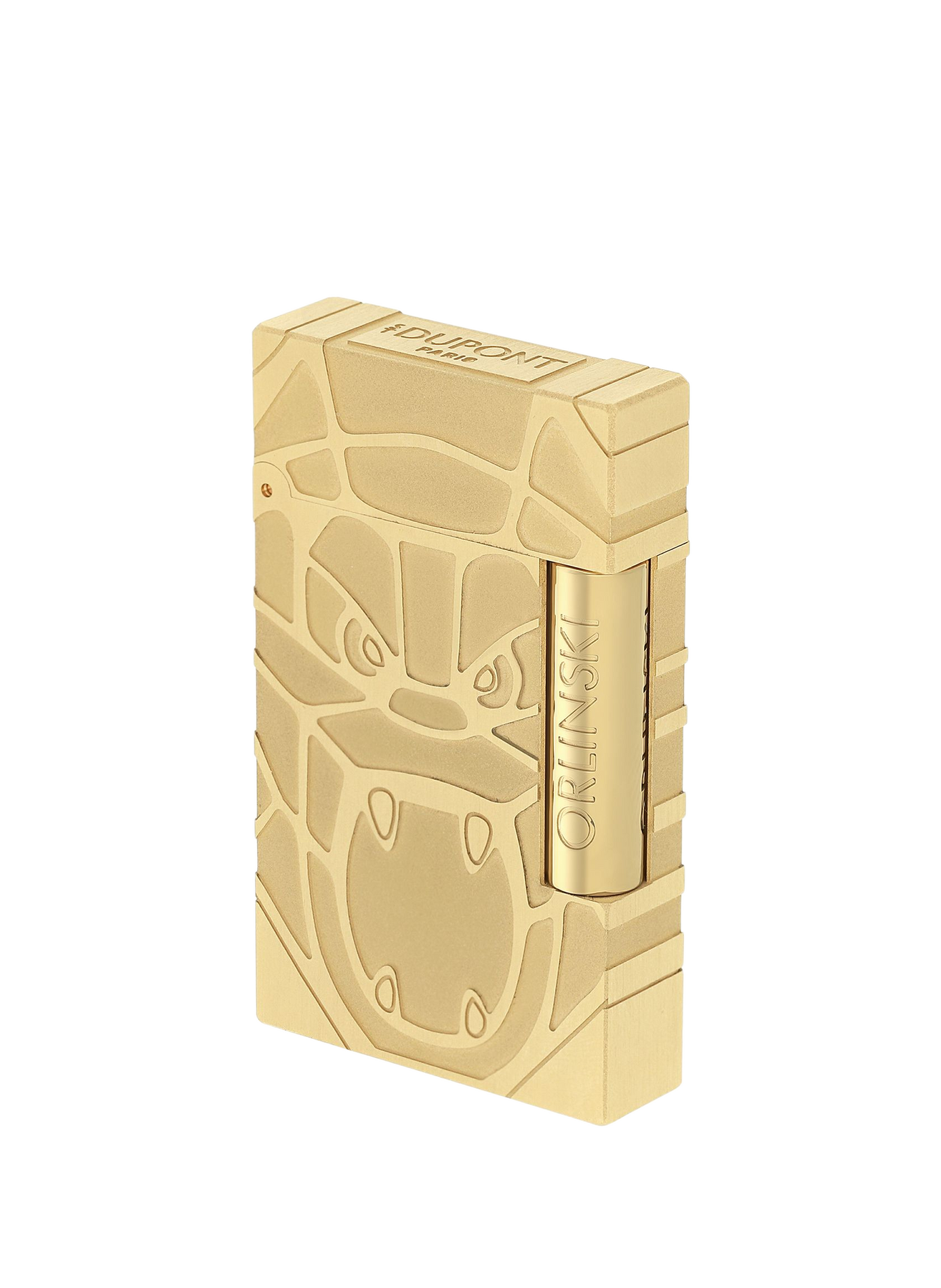 Brushed Lighter Line 2 Orlinski S.T. DUPONT Golden