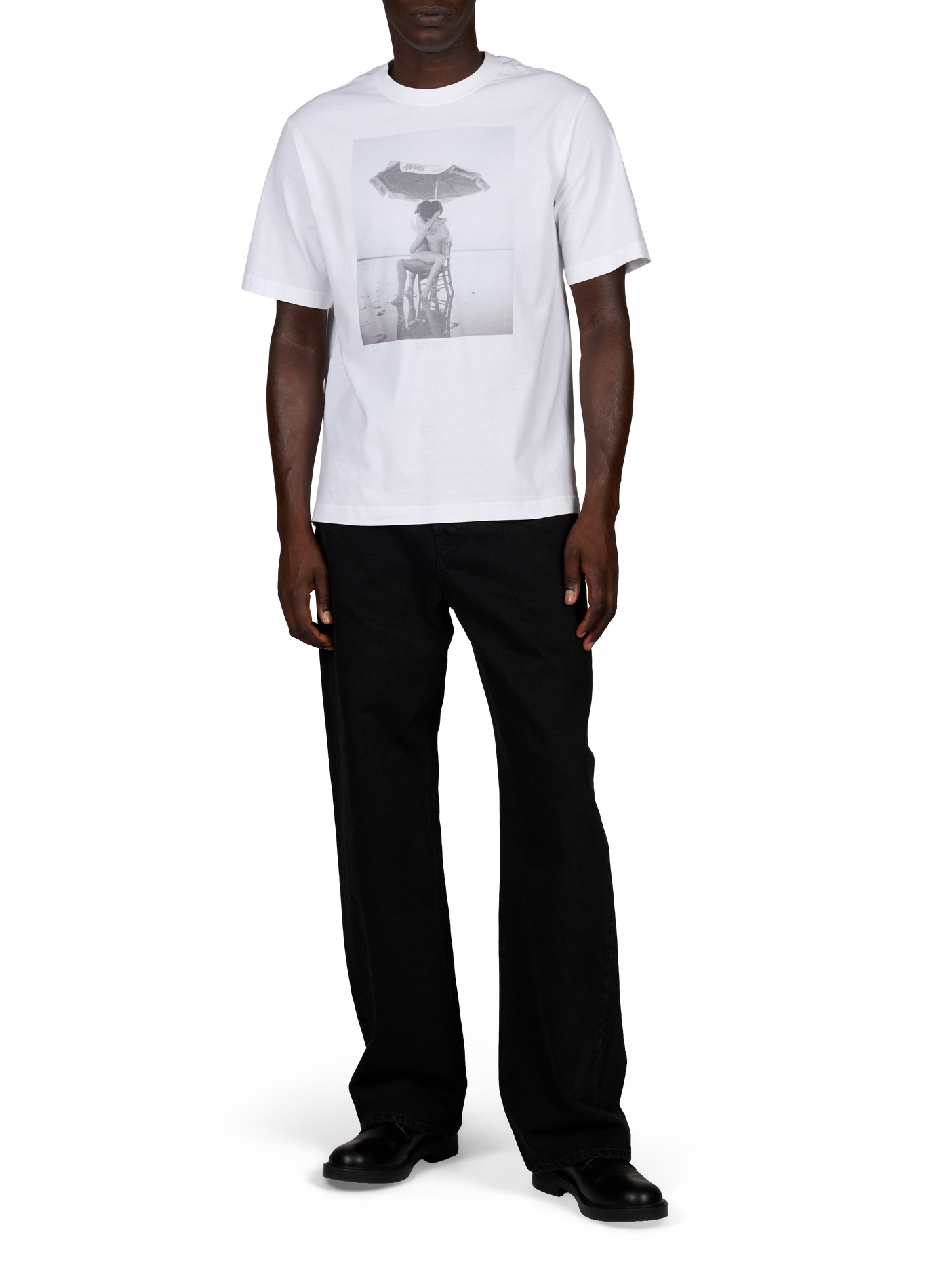 Le t-shirt campagne imprimé JACQUEMUS Blanc