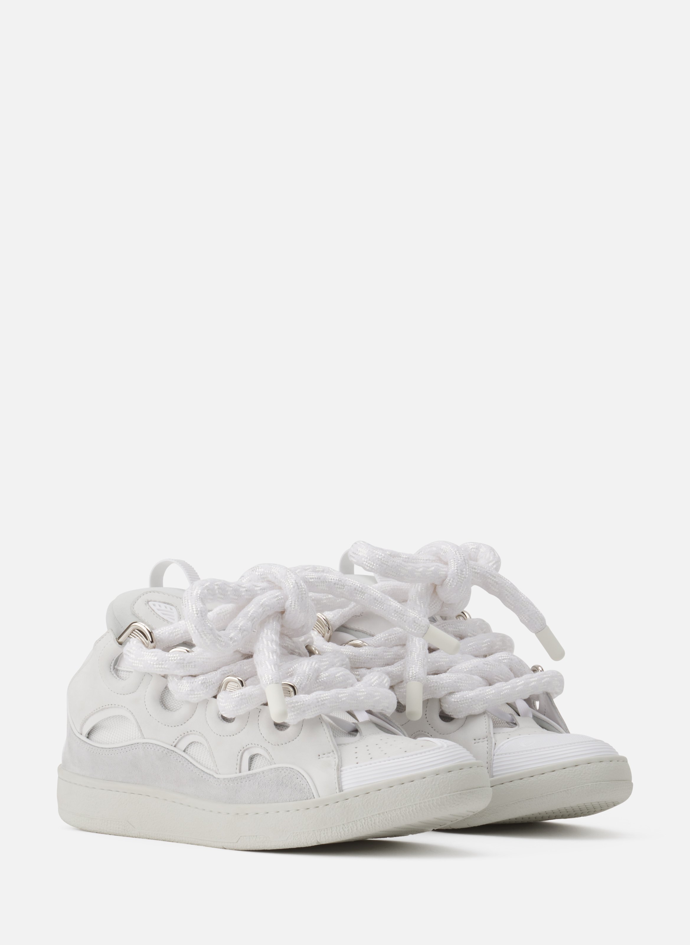 Sneakers curb snake en cuir LANVIN Blanc