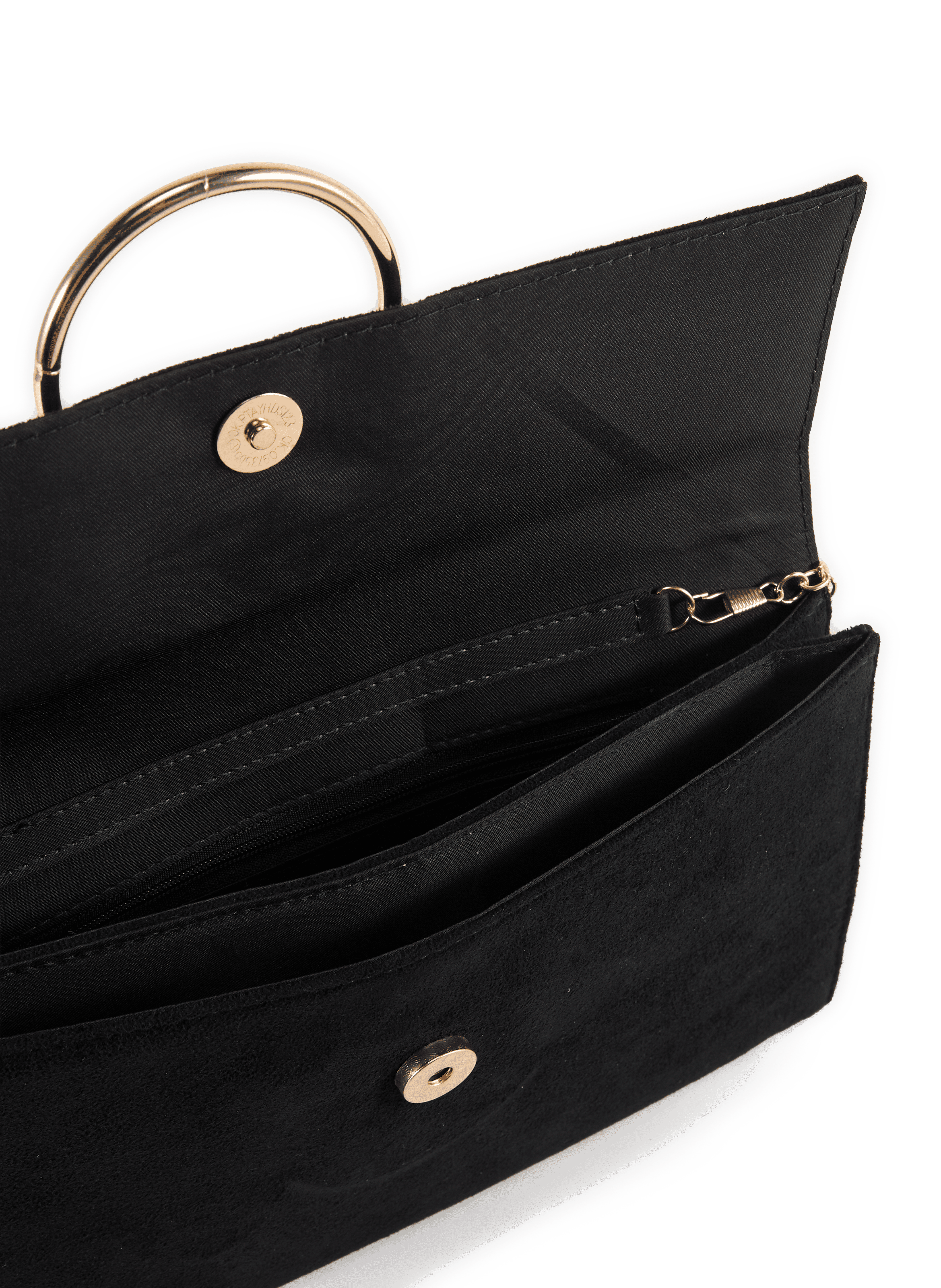 Bolso de hebilla de ante AU PRINTEMPS PARIS Negro
