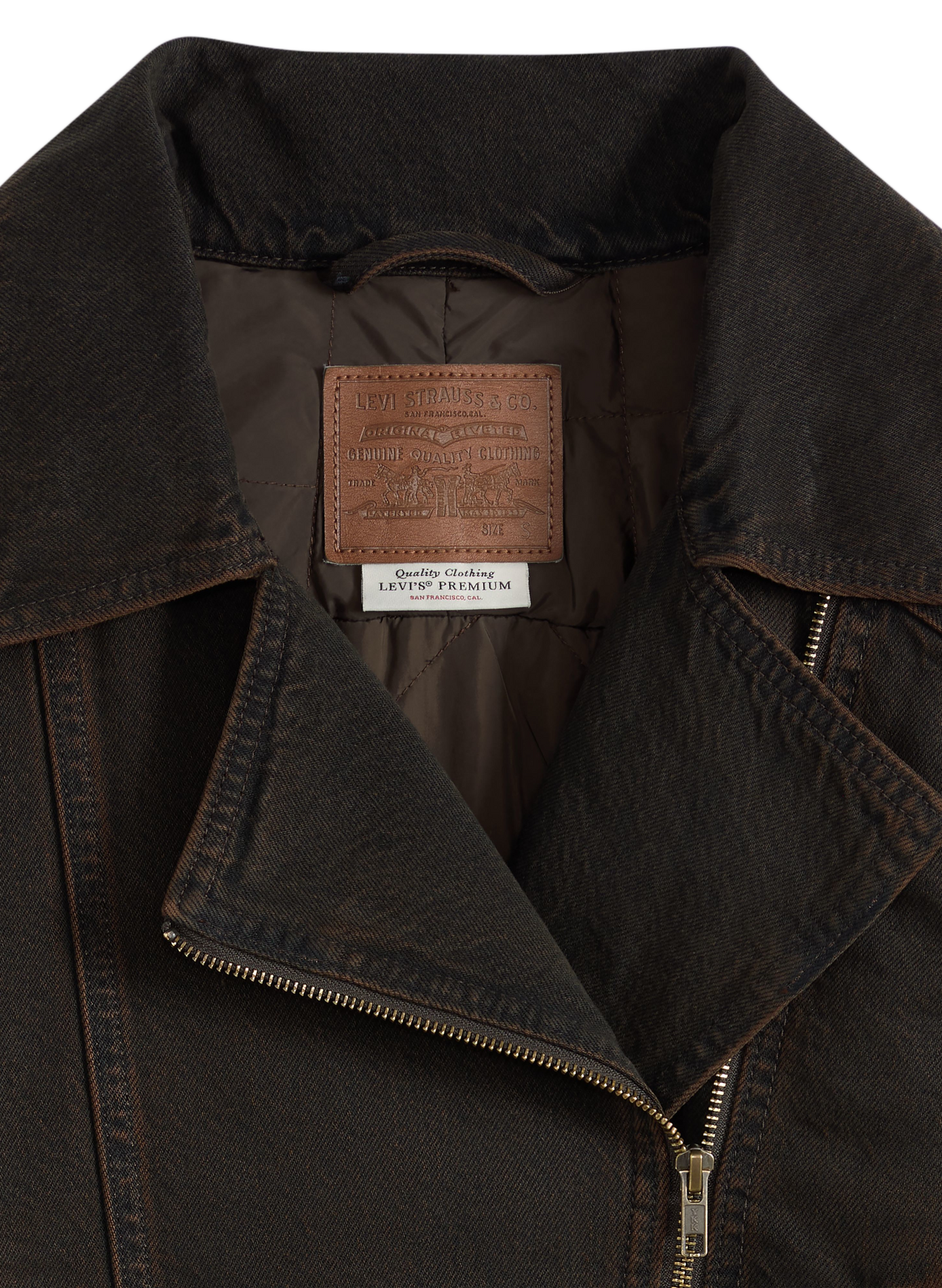 Blazer mit Revers aus Baumwolle LEVI'S Braun