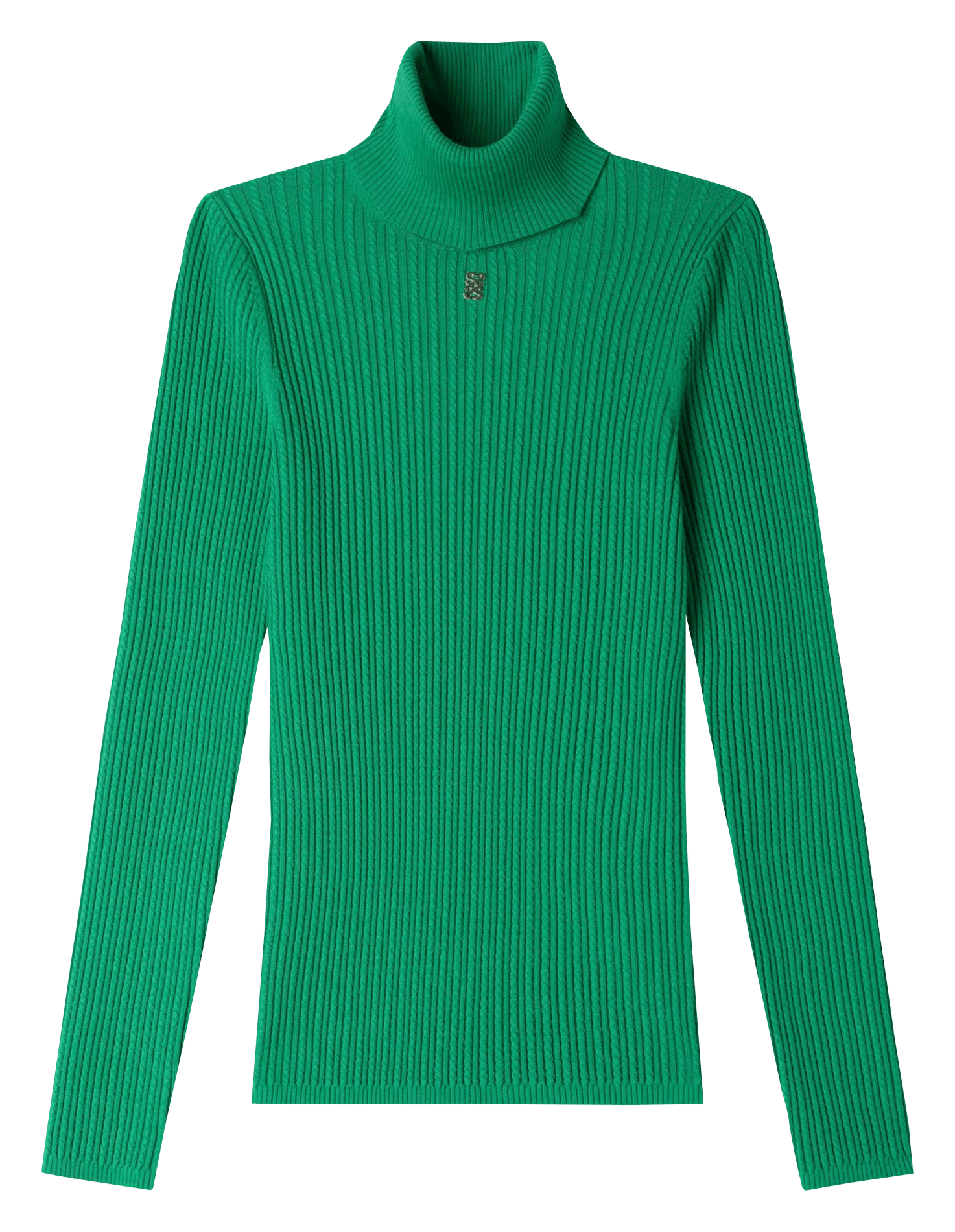 Pull droit col roulé SANDRO Vert