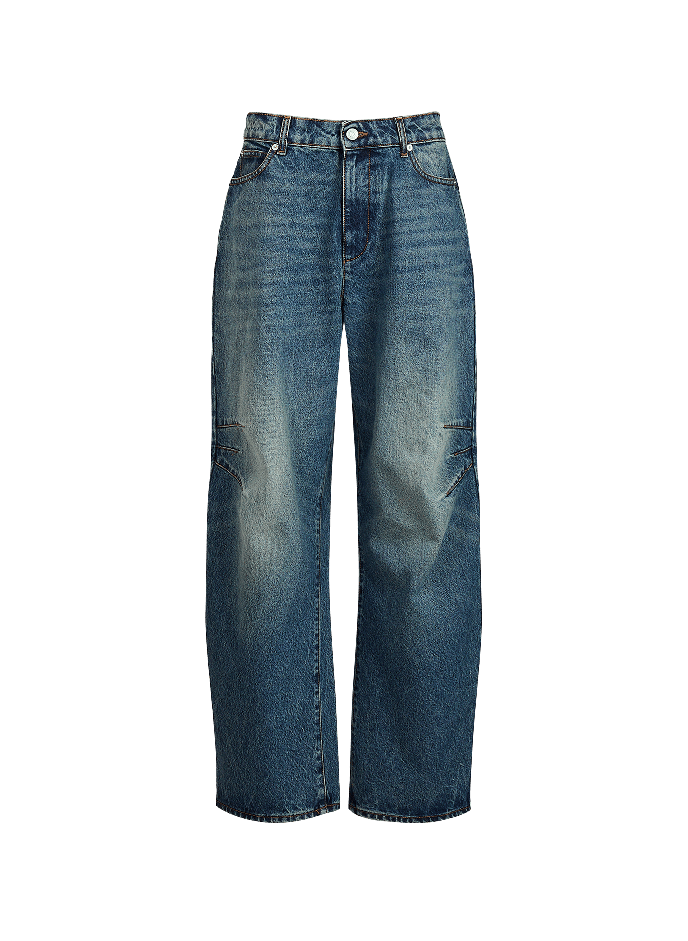 Jean oversized en denim de coton COPERNI Blue