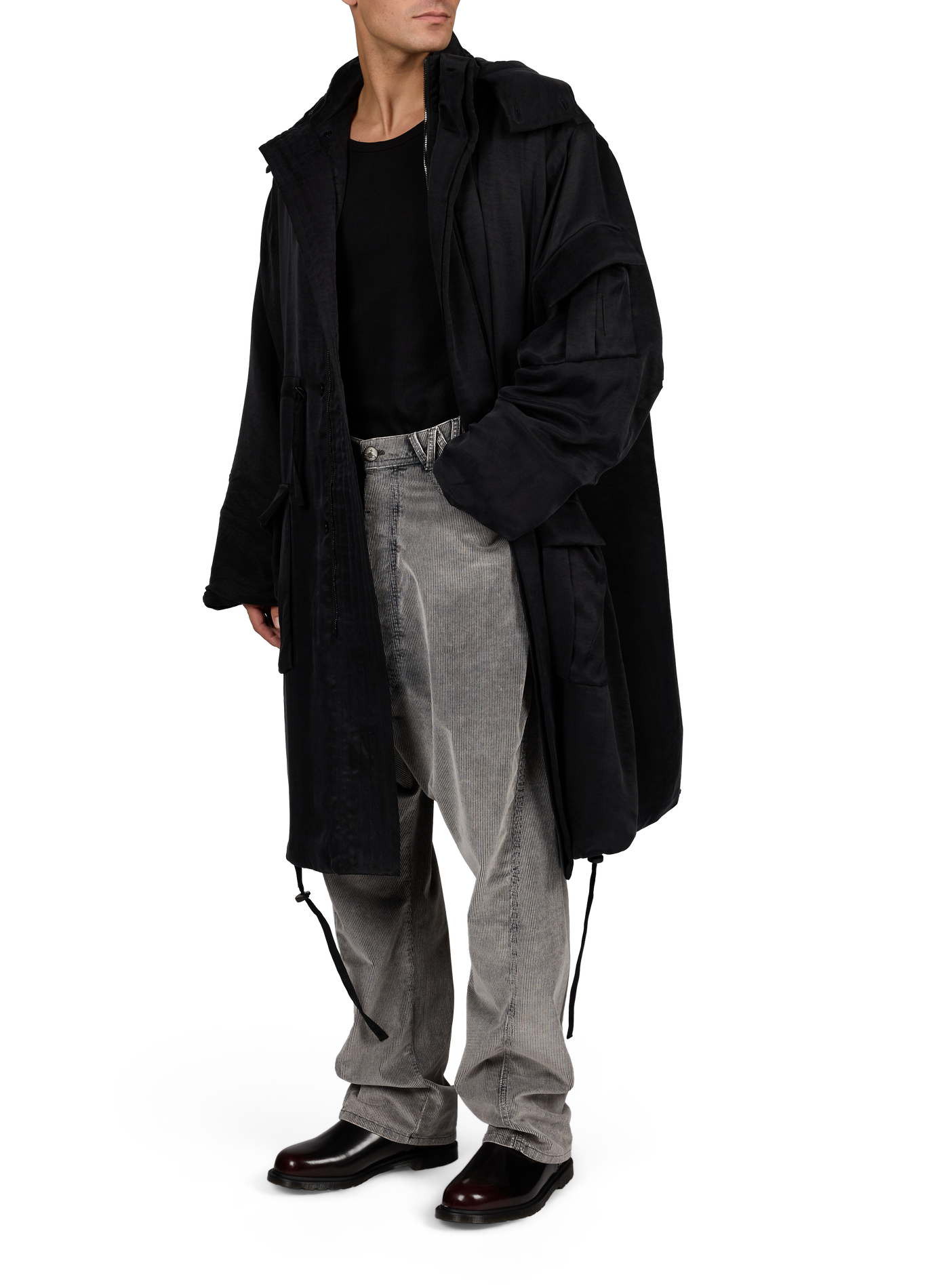 High-Neck Coat ALAINPAUL Black