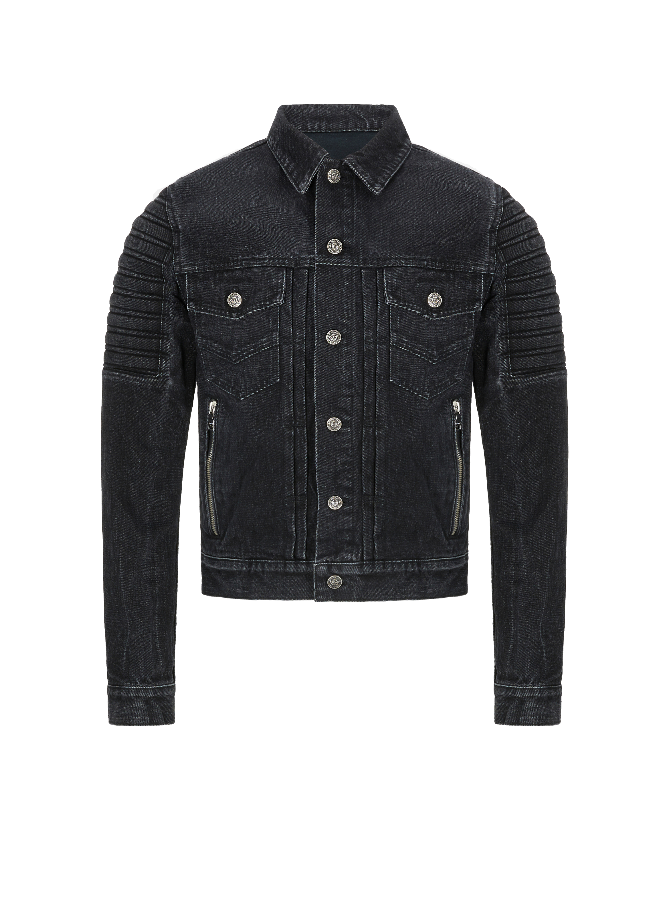 Veste en jean à logo