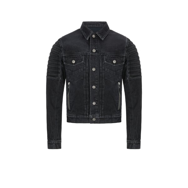 Veste en jean à logo