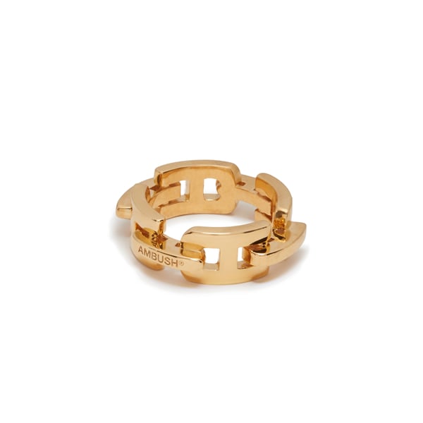 Bague Chain en argent plaqué or