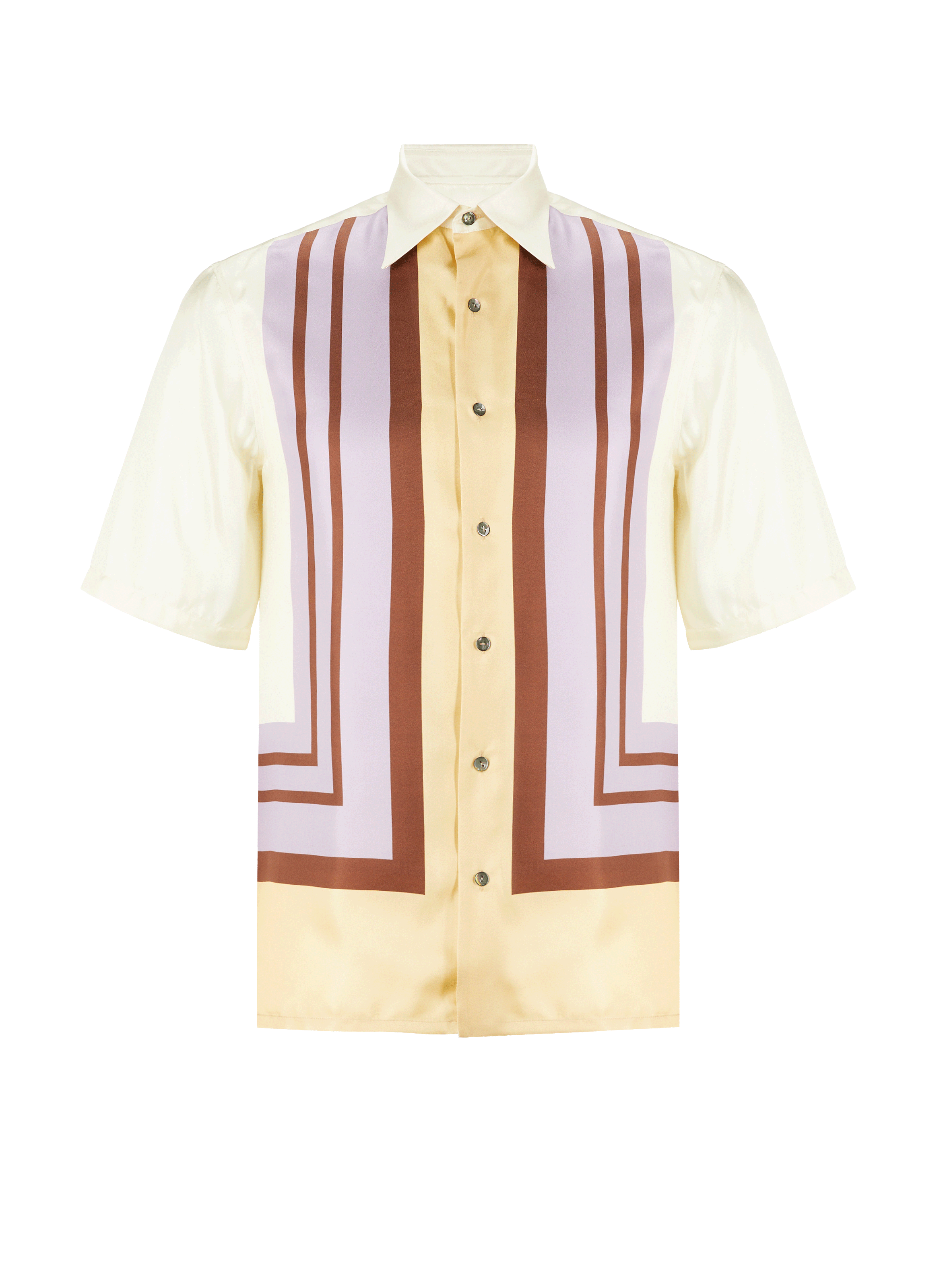 Chemise à rayures en soie