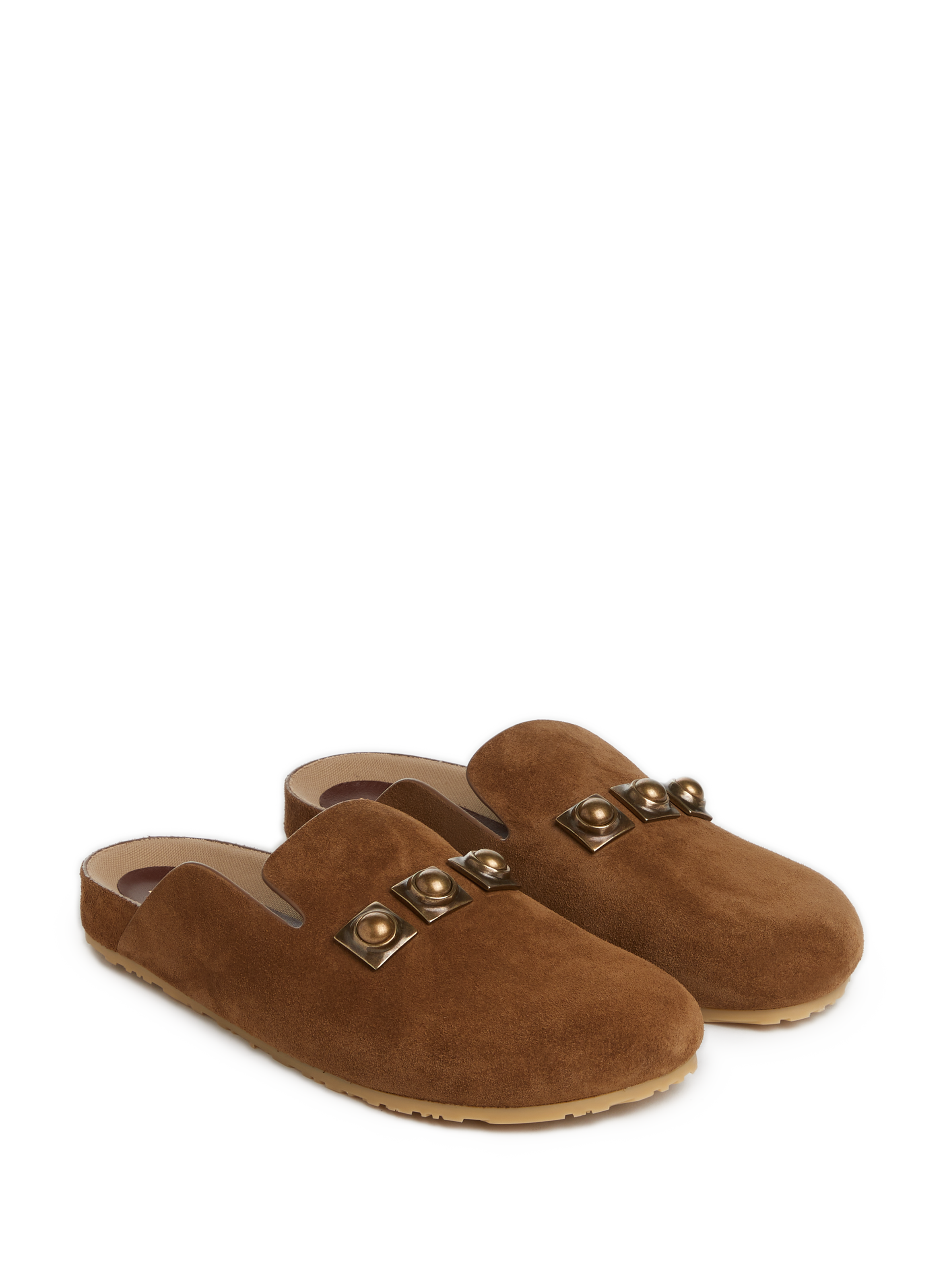 Sandales sabot en daim ETRO Beige