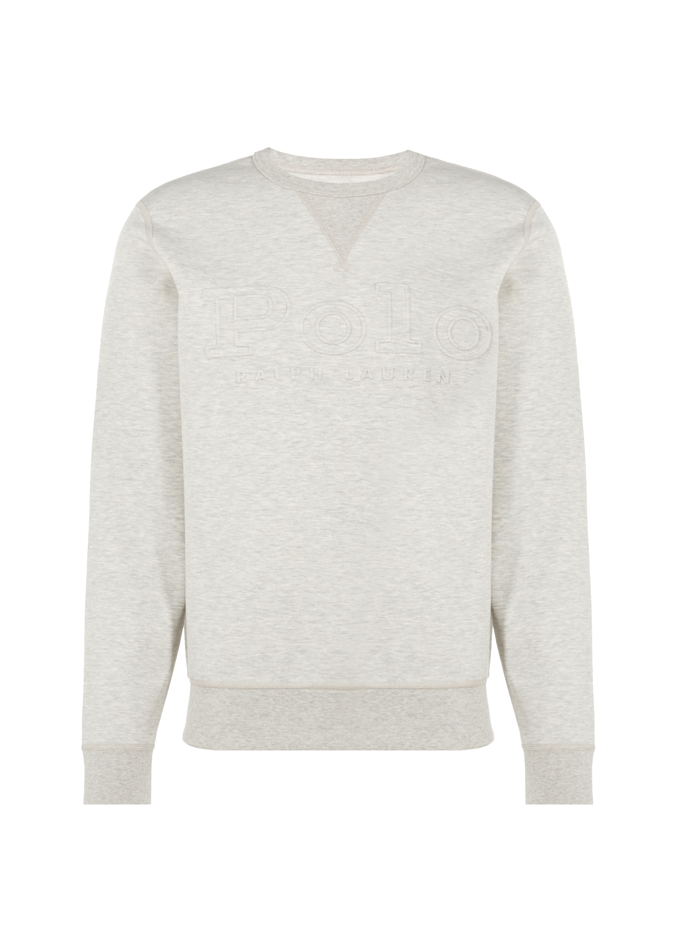 Sweatshirt droit en jersey de coton et polyester recyclé