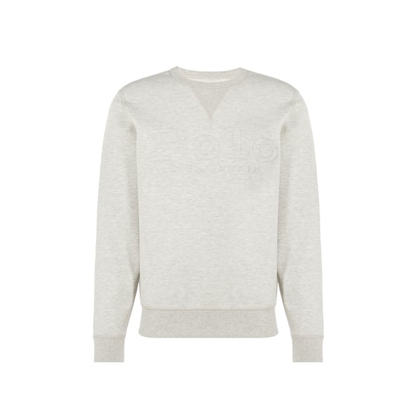 Sweatshirt droit en jersey de coton et polyester recyclé