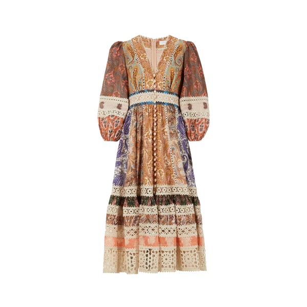 Robe longue Devi Splice en Lin