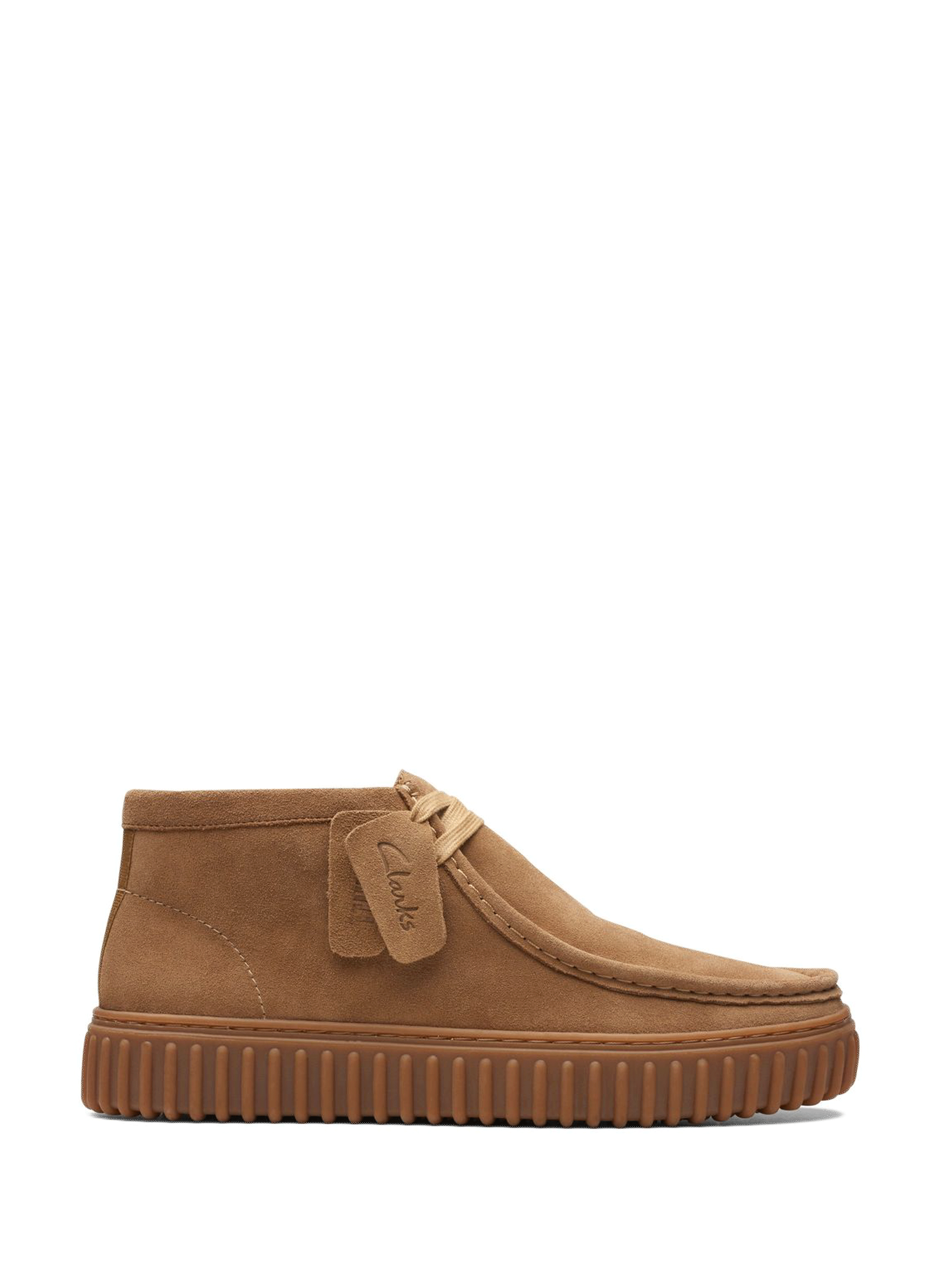 Derbies en cuir suède CLARKS Marron