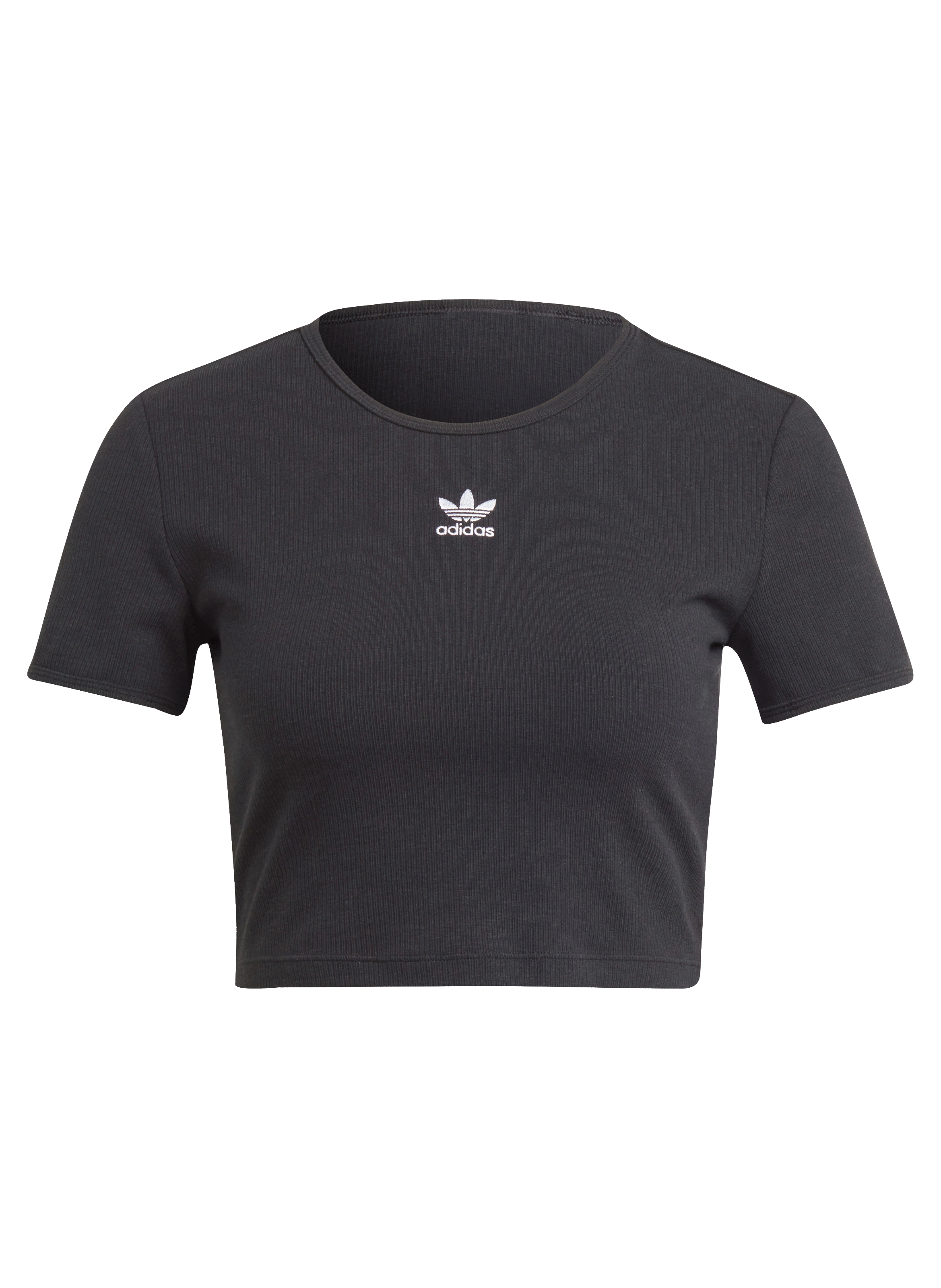 ADIDAS T-shirt court en coton Noir