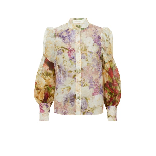 Chemise en lin et soie