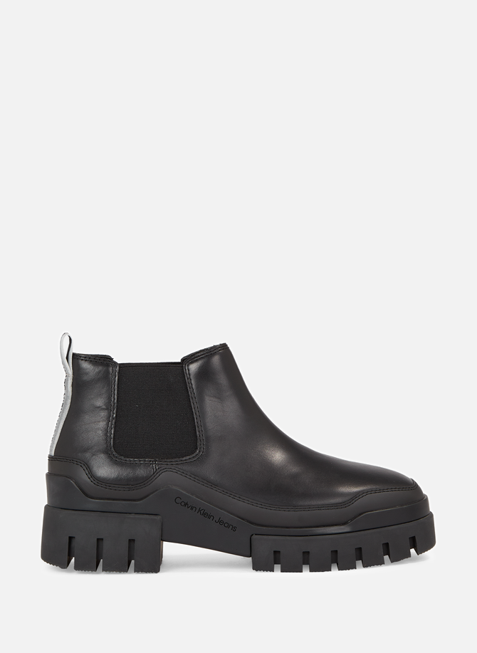 Leather Chelsea boots  CALVIN KLEIN